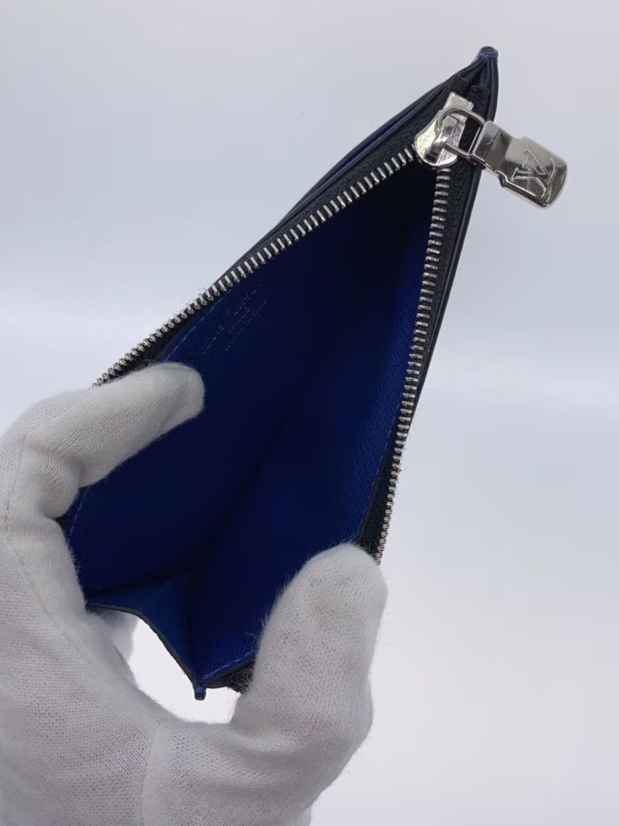 Louis Vuitton Louis Vuitton Taigarama Coin Card Holder Navy Blue Size ONE SIZE - 4 Thumbnail