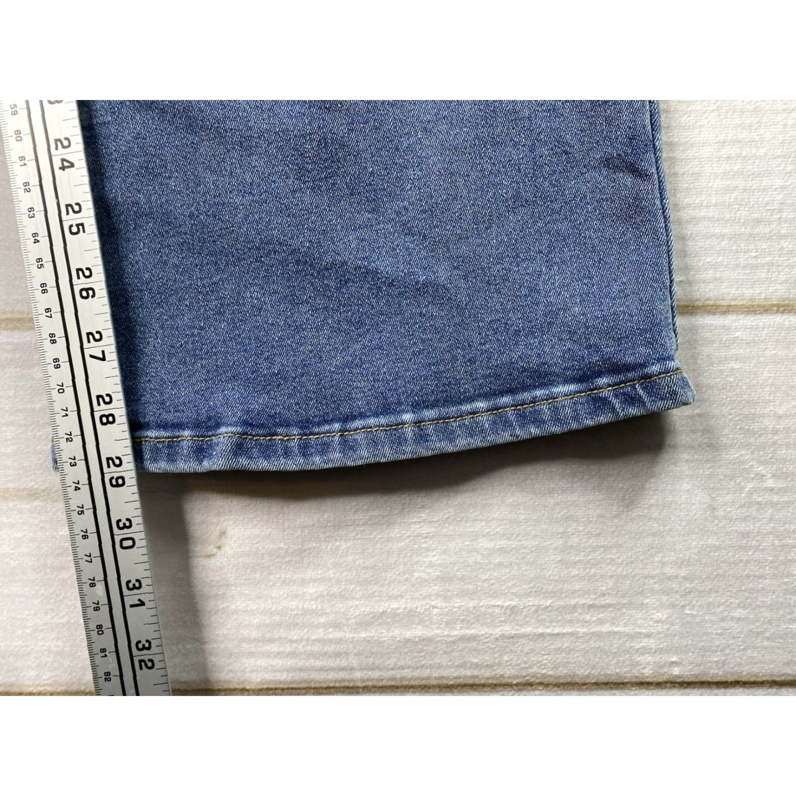Cider Cider Jeans Womens XL Flare Knee Straps Stretch Denim Grunge Hipster Hippie Y2K Size 26" / US 2 / IT 38 - 4 Thumbnail