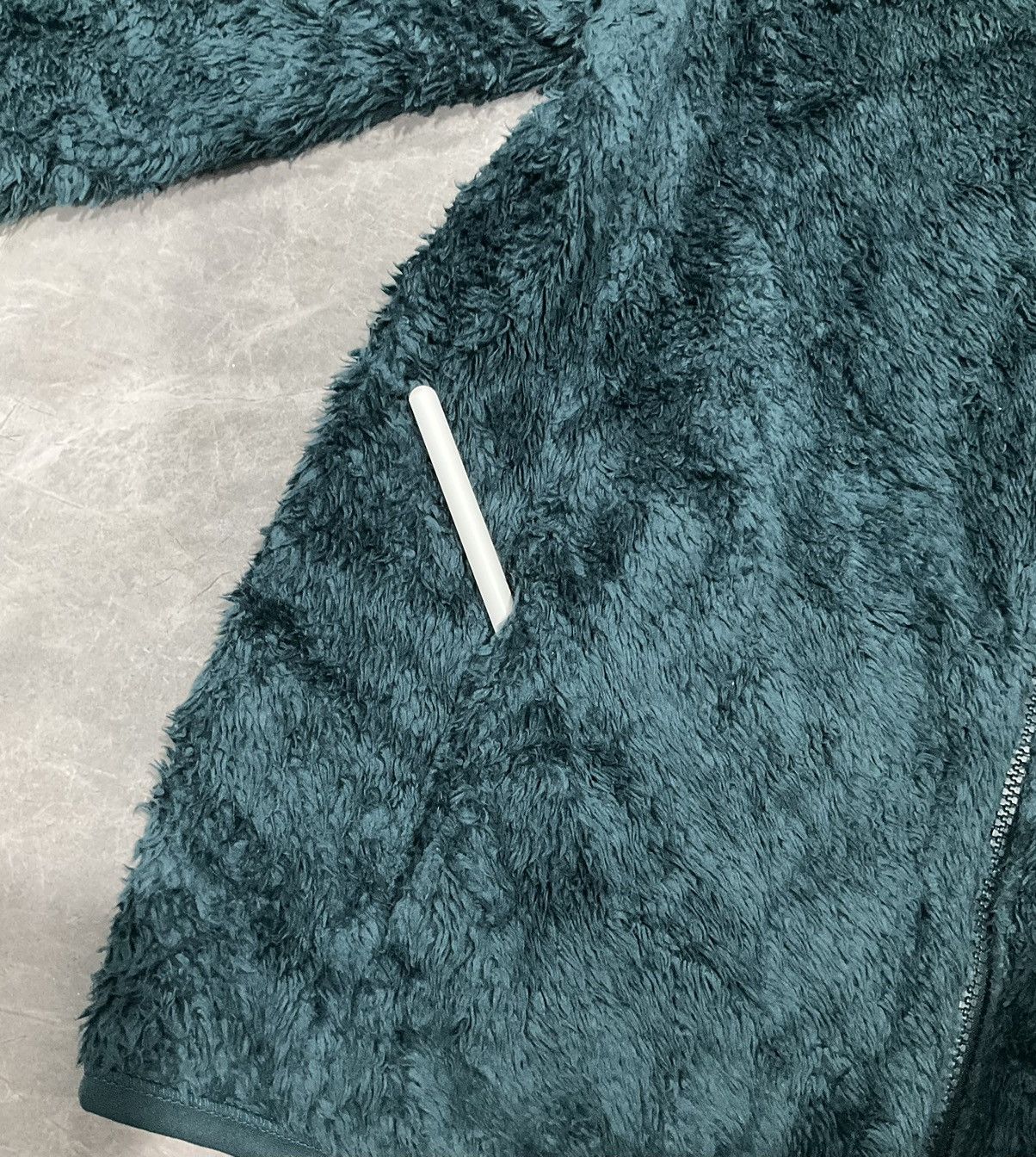 Uniqlo Soft Fabric Emerald Green Uniqlo Fluffy Yarn Fleece Jacket Size US L / EU 52-54 / 3 - 5 Thumbnail