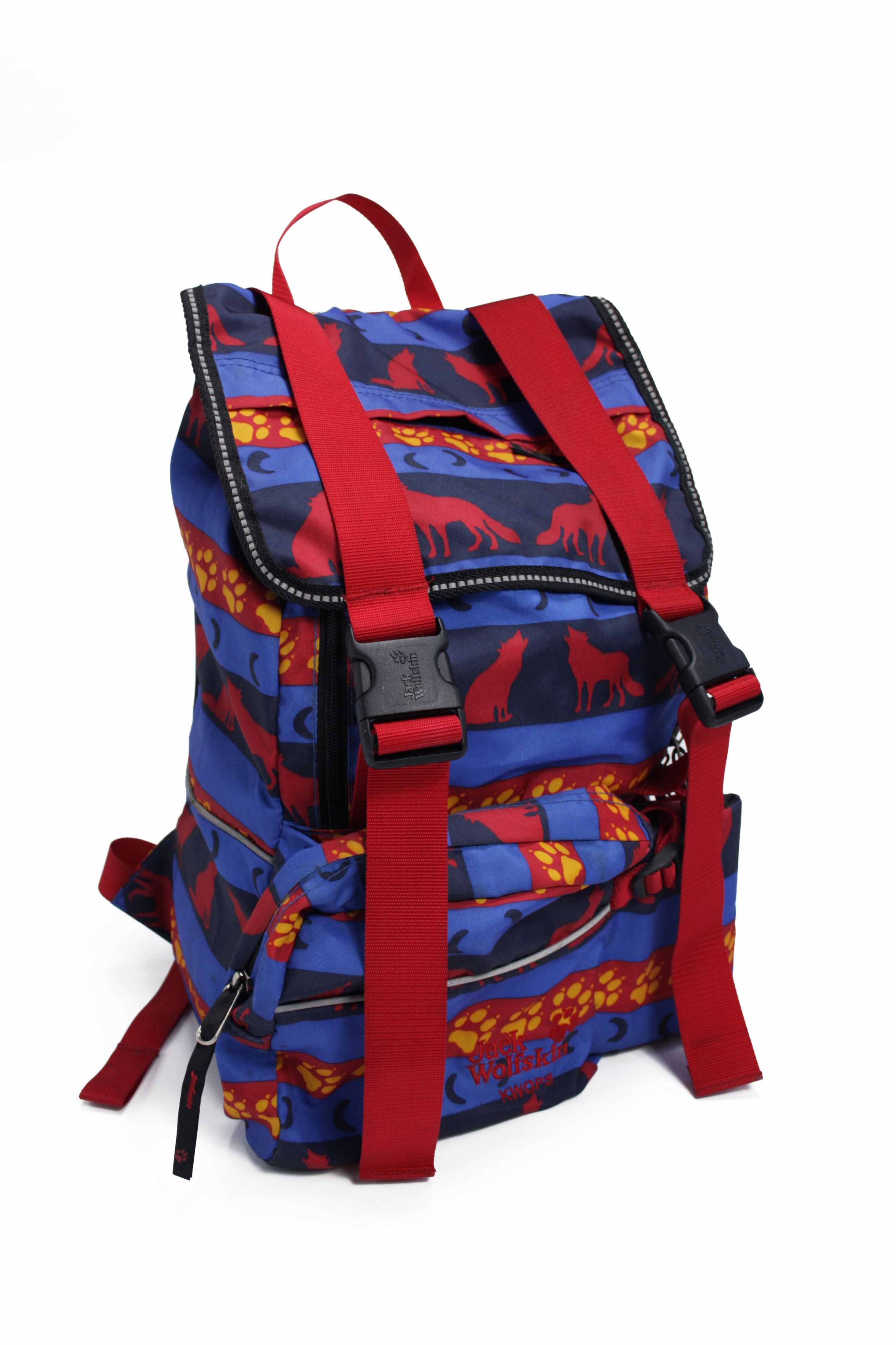 Jack Wolfskin × Japanese Brand × Vintage Jack Wolfskin KWOPS Vintage Printed Hiking Backpack Bag Size ONE SIZE - 1 Thumbnail