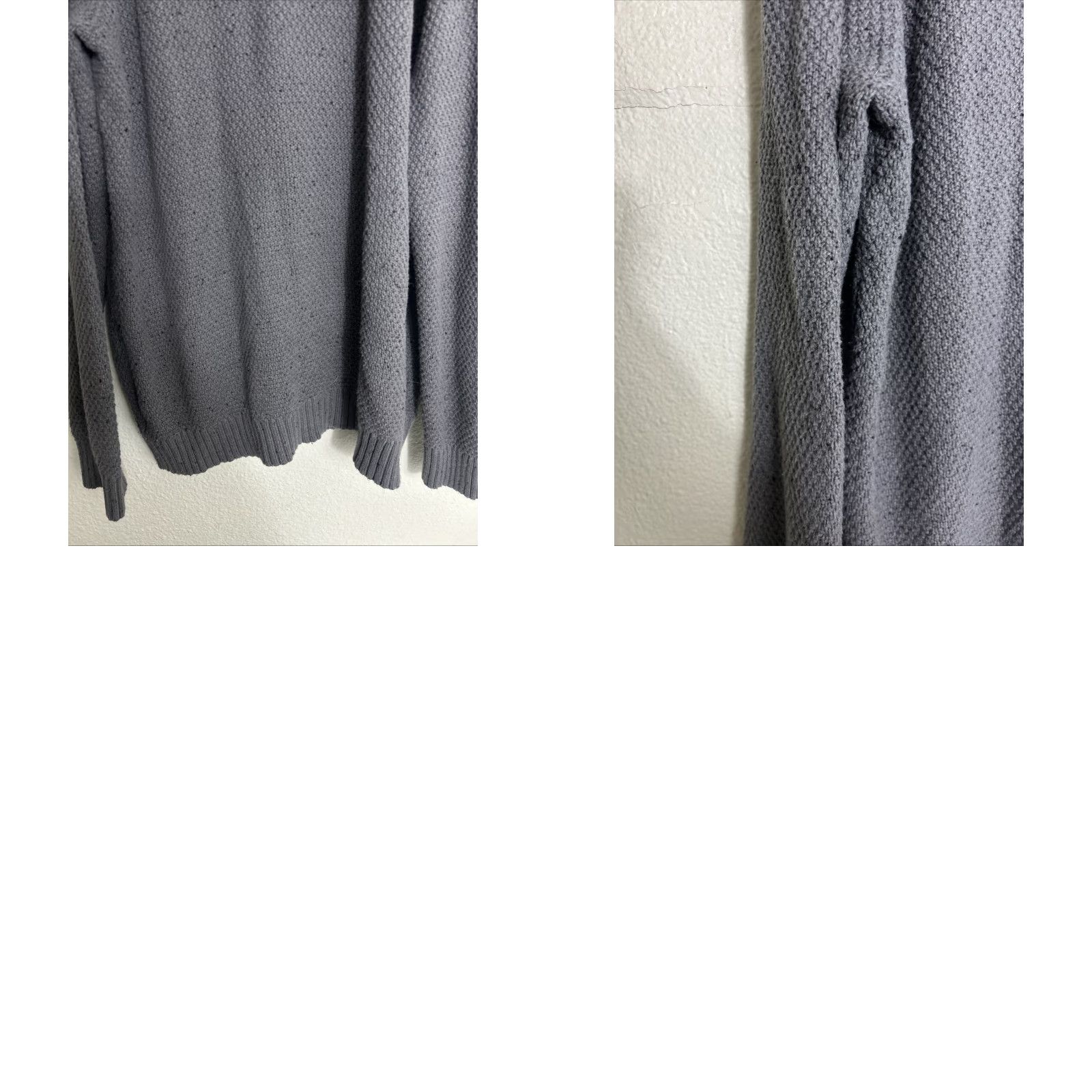 Vintage O’Hanlon Mills Men’s Grey Knit V Neck Cardigan Sweater XL Long Sleeve Button Size US XL / EU 56 / 4 - 10 Thumbnail