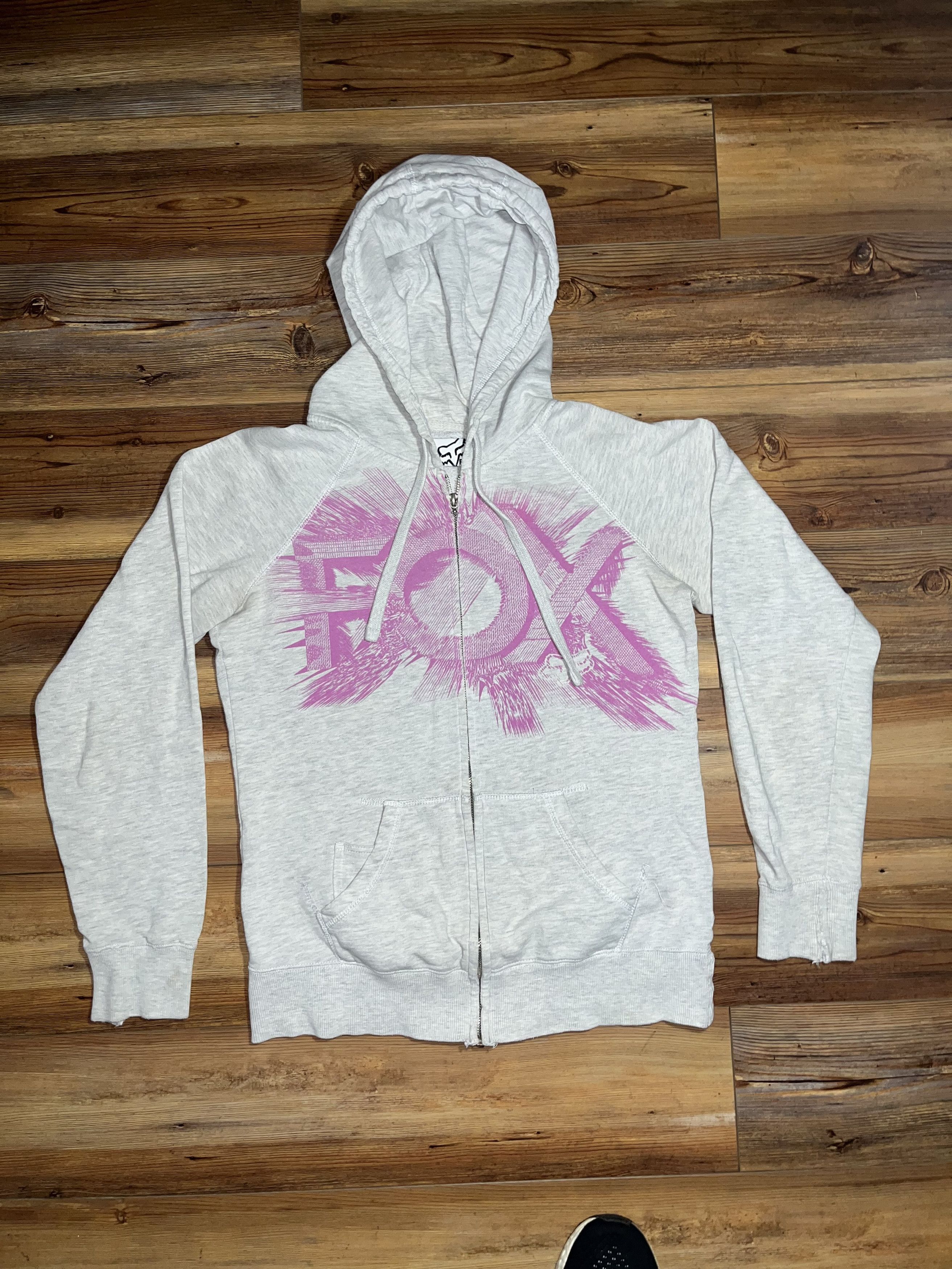 Fox Racing × Vintage Y2K FOX Racing Zip-Up Sweater Size S / US 4 / IT 40 - 2 Thumbnail