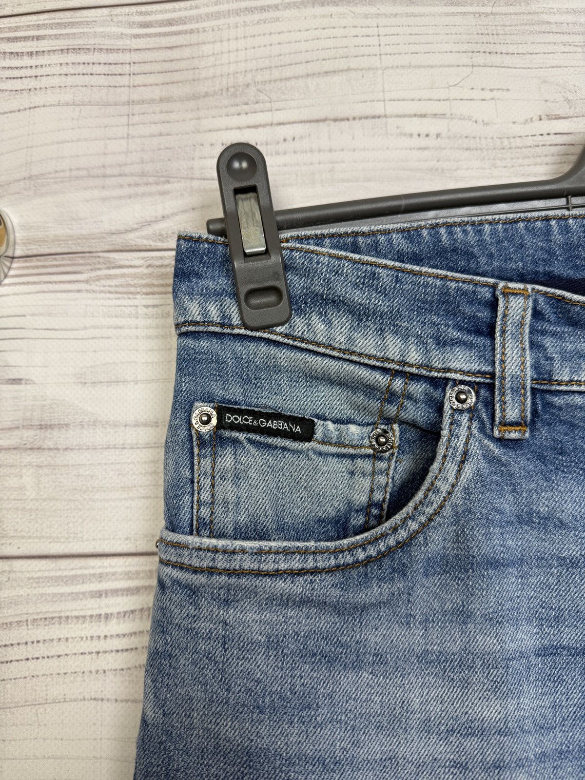 Dolce & Gabbana Crazy Vintage Dolce & Gabbana Jeans Metal Logo Size 34" / US 12 / IT 48 - 7 Thumbnail