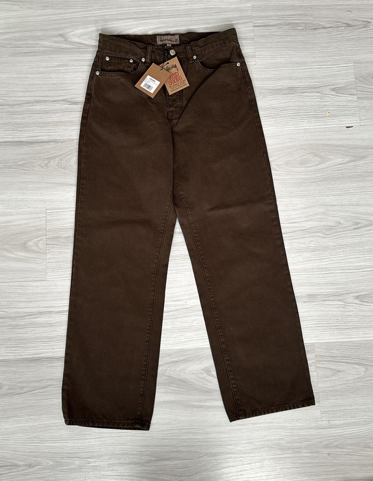 Vintage Stüssy FW24 Brown Classic Jean Washed Canvas | Grailed