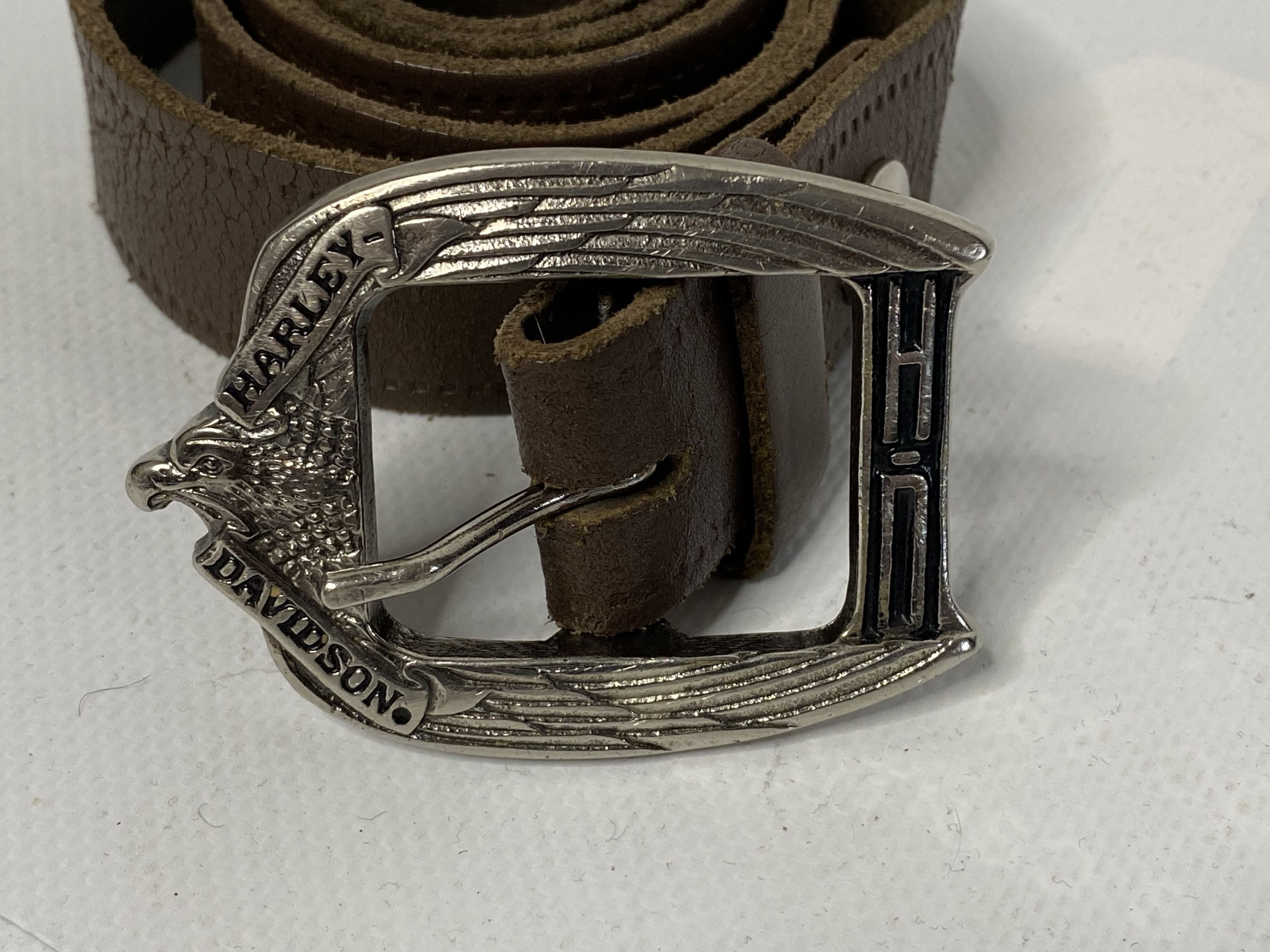 Harley Davidson × Vintage VINTAGE HARLEY DAVIDSON 1989 BELT SOLID BRASS Size ONE SIZE - 2 Thumbnail