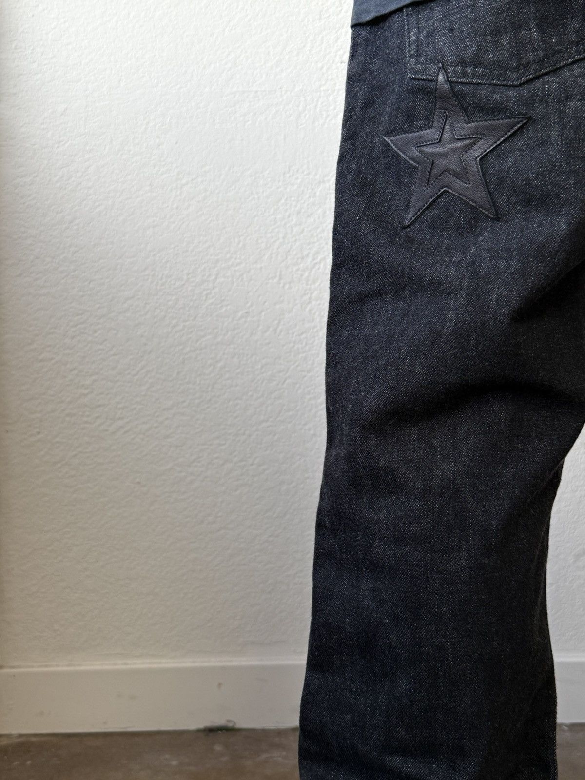 Chrome Hearts Chrome Hearts Multi Star Patch Selvedge Jeans Size US 31 - 4 Thumbnail