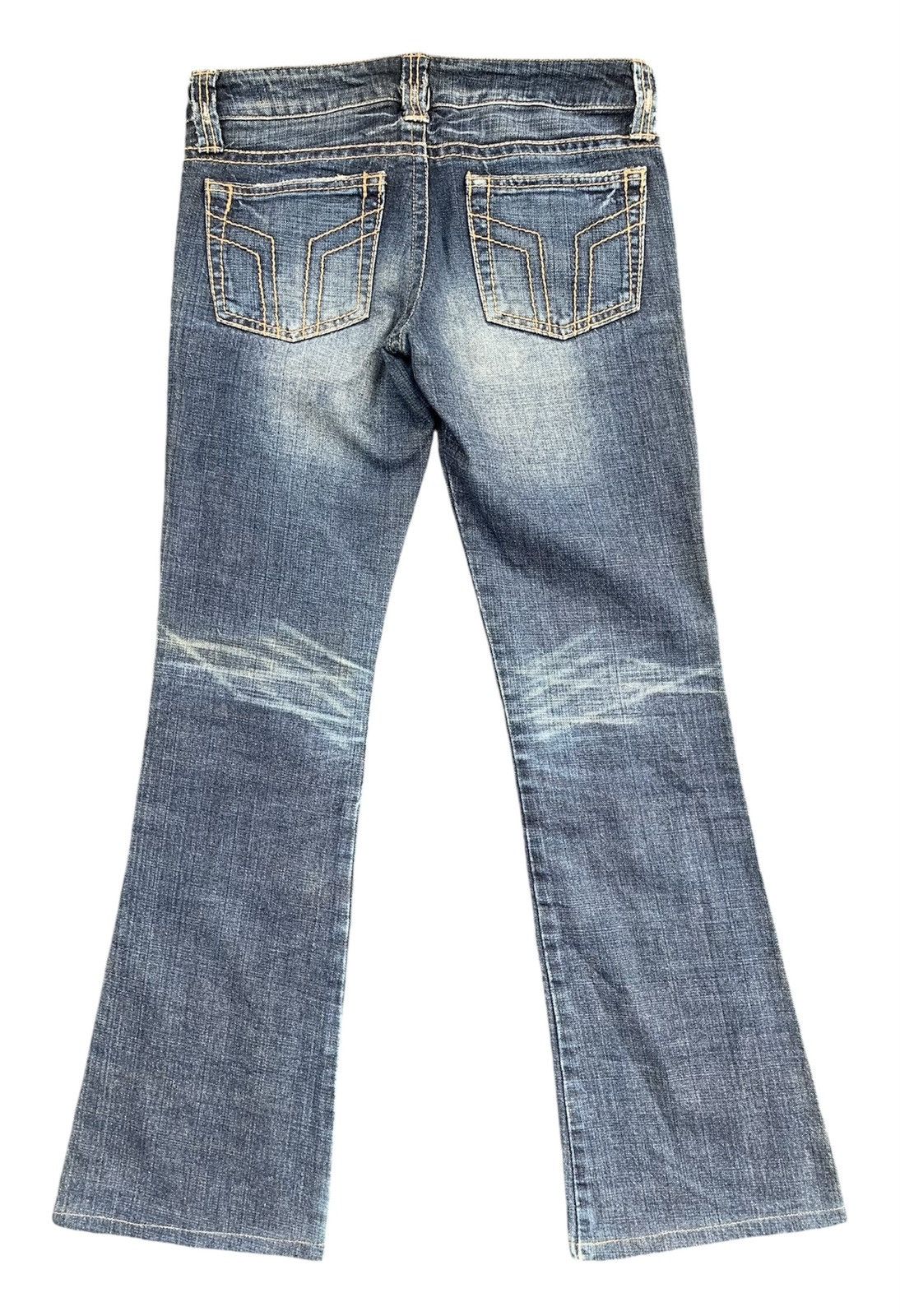 Japanese Brand Sword Fish Flare Unisex Denim Jeans Pants Size US 29 - 2 Thumbnail