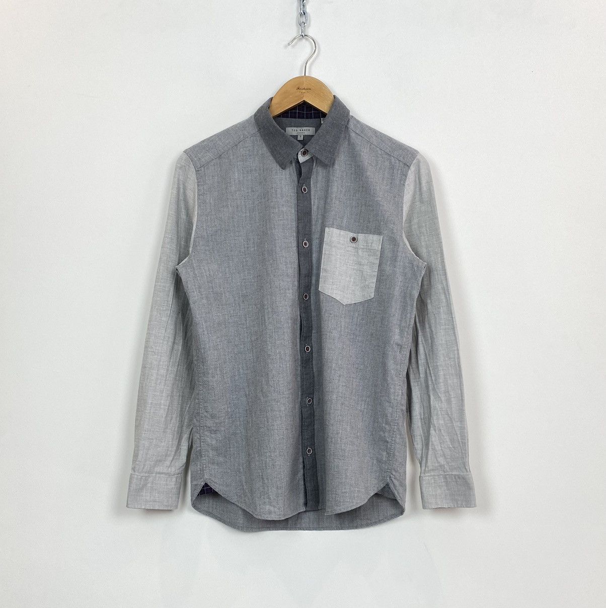 Ted Baker Ted Baker Buttons Up Long Sleeve Shirt Regular Fit Mens Sz 3 Size US M / EU 48-50 / 2 - 1 Thumbnail