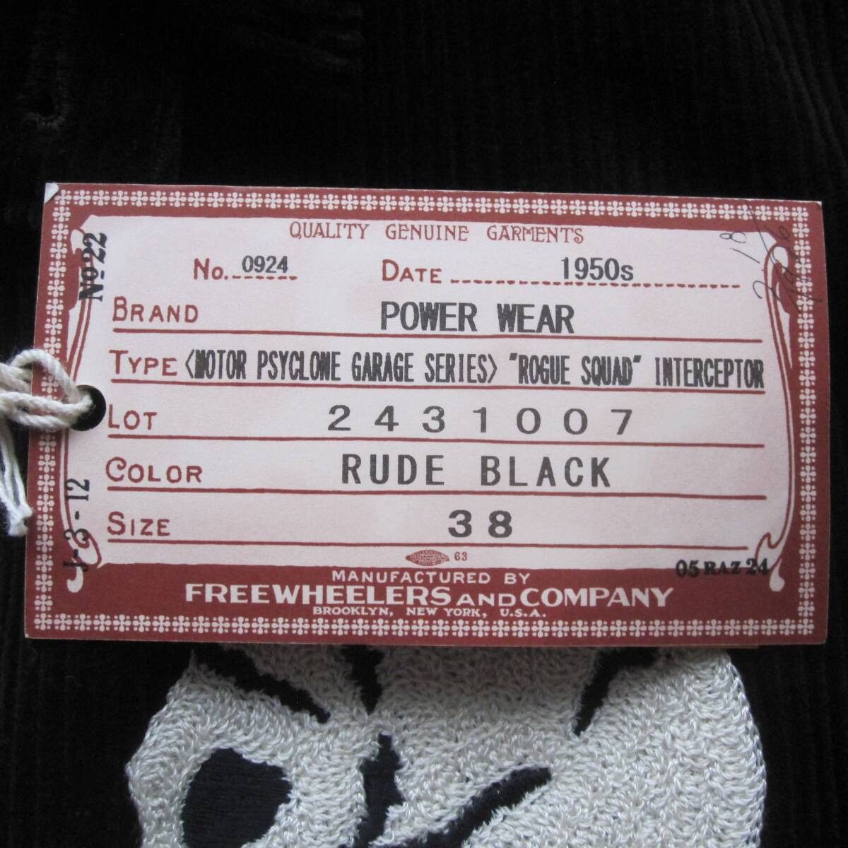 Freewheelers INTERCEPTOR CORDUROY JACKET 38 “ROGUE SQUAD” Size US M / EU 48-50 / 2 - 3 Thumbnail