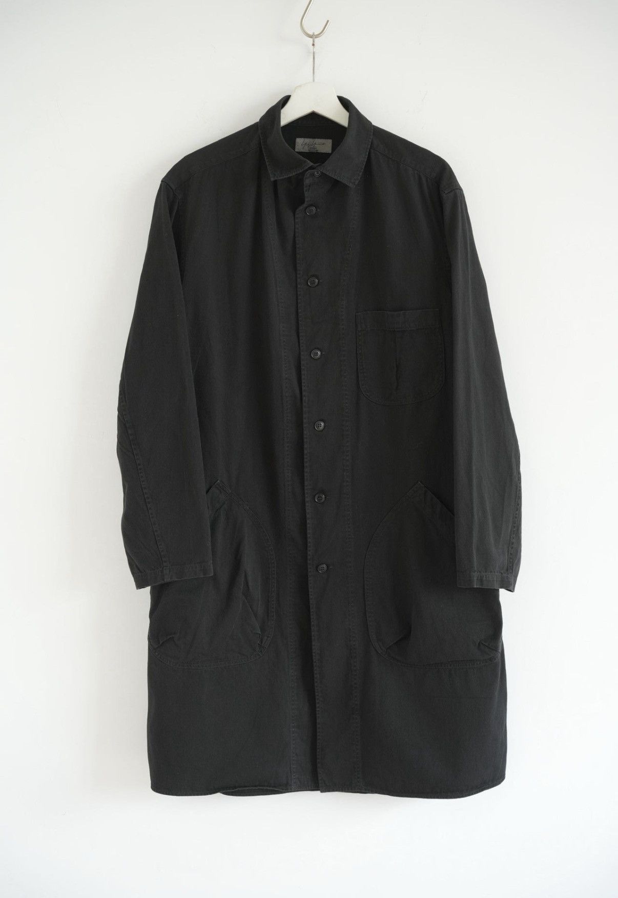 Yohji Yamamoto Yohji Yamamoto 16AW Dyed Double Pocket Long Shirt J4 Size US M / EU 48-50 / 2 - 1 Thumbnail