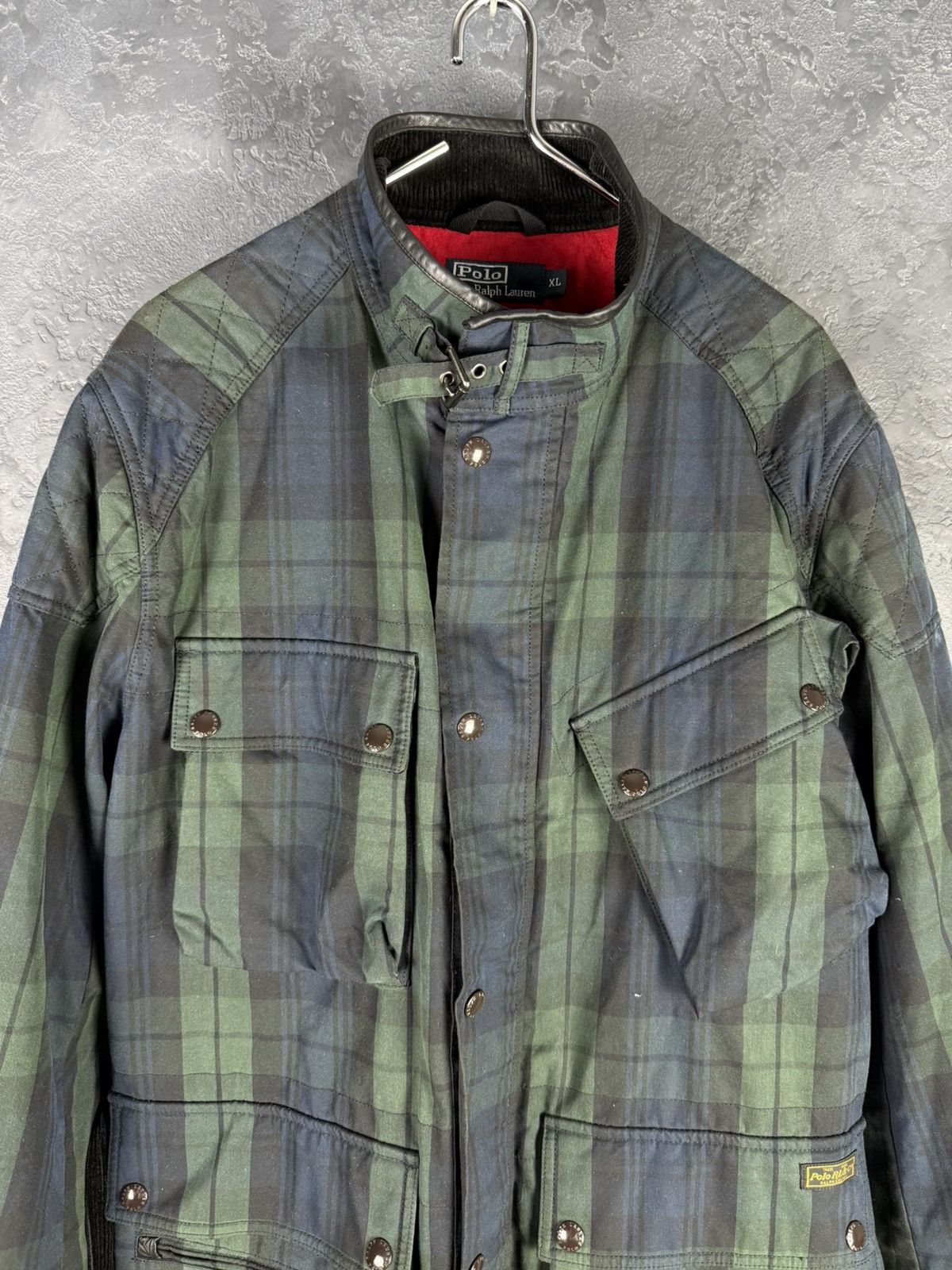 Polo Ralph Lauren Vintage Polo Ralph Lauren Mens Waxed Belted Motorcycl Jacket Size US XL / EU 56 / 4 - 9 Thumbnail