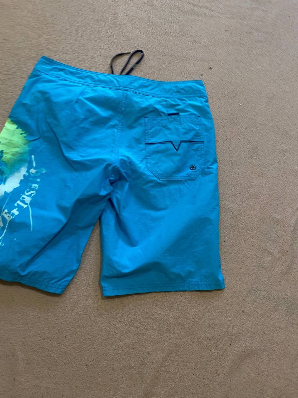 Diesel Y2K big logo shorts blue Diesel Vintage Size US 32 / EU 48 - 17 Thumbnail