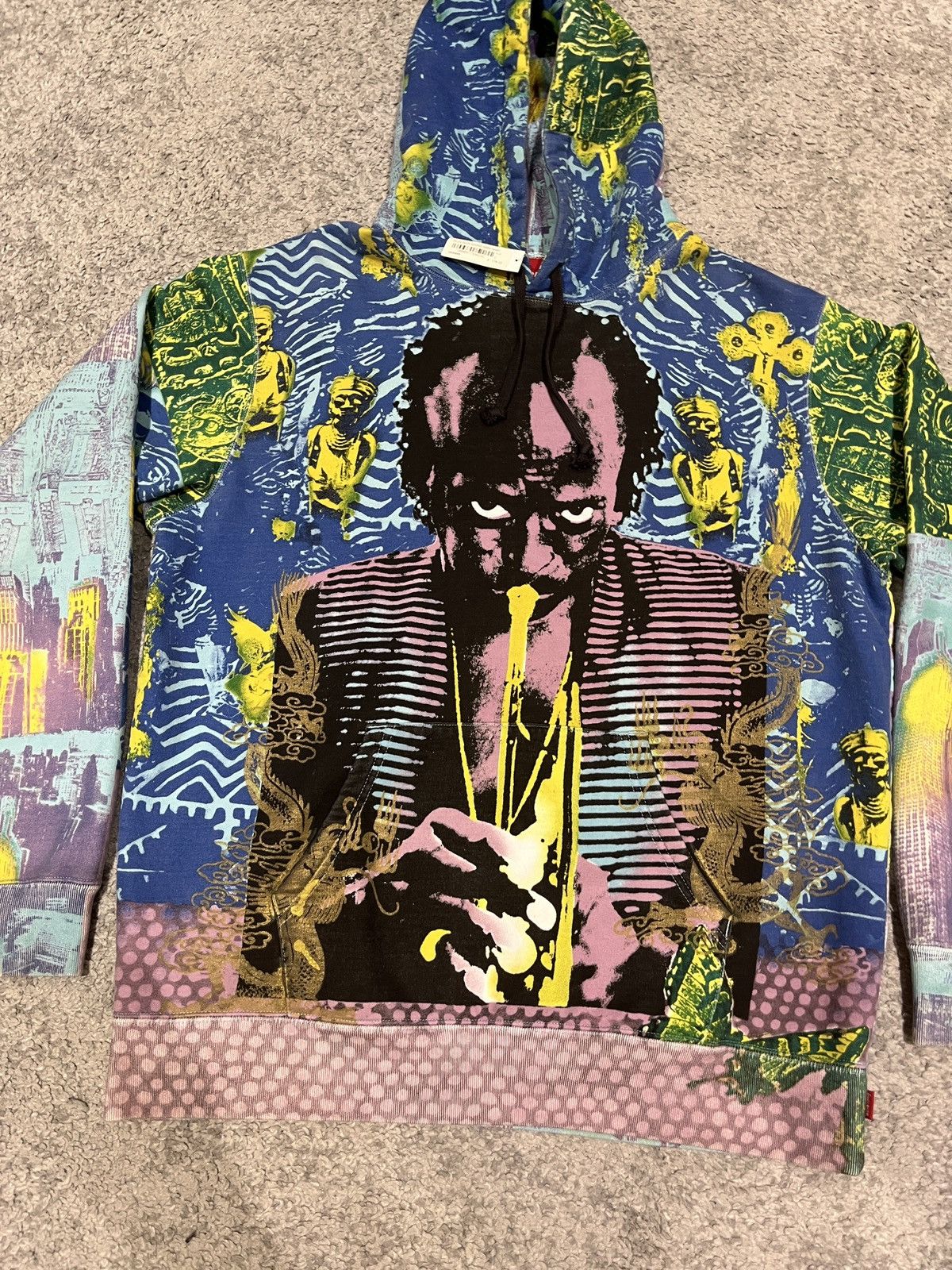 Supreme Supreme Miles Davis Hoodie Sweatshirt Blue Size US L / EU 52-54 / 3 - 2 Thumbnail