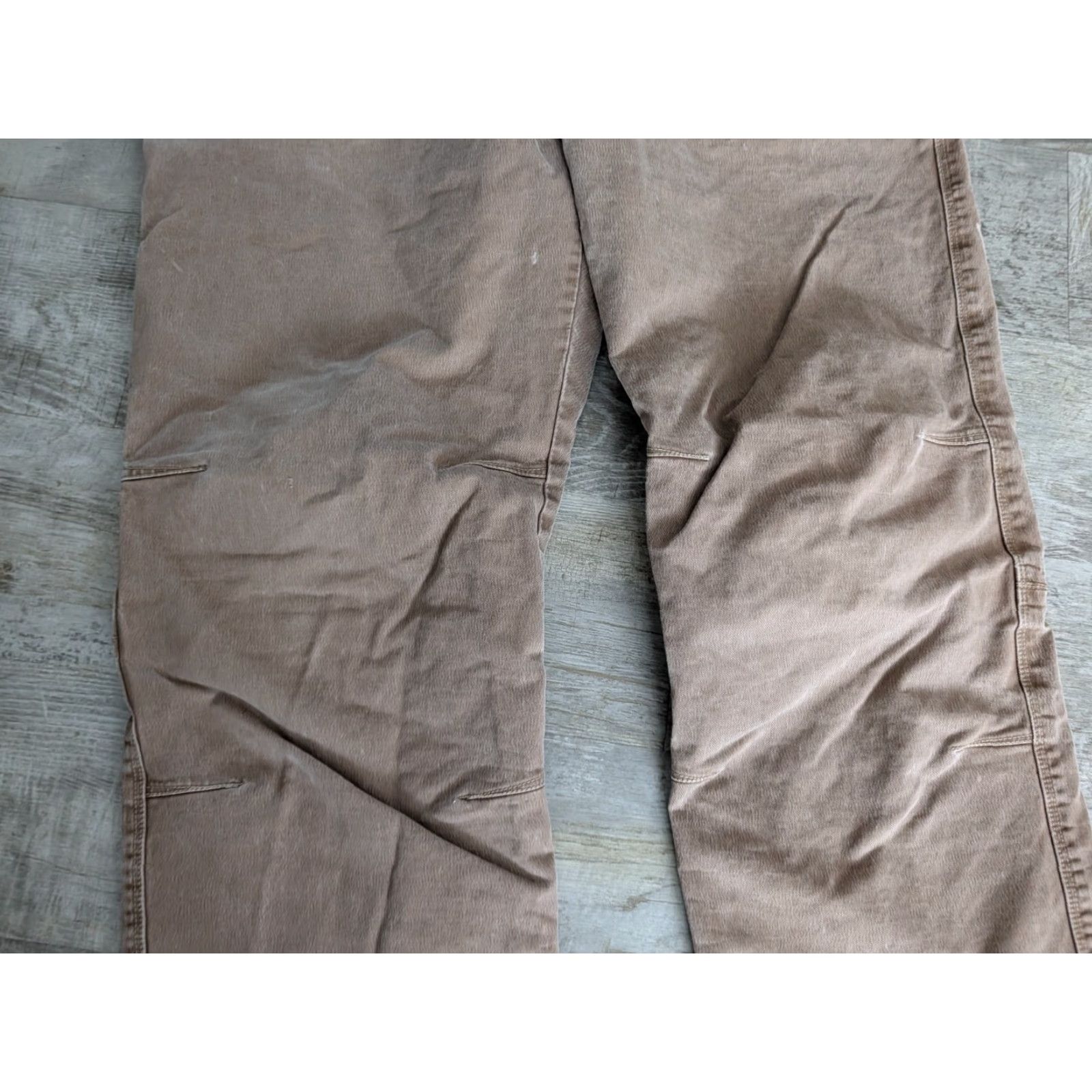 Doublet Kuhl Rydr Pants Men's 38x32 Brown Double Knee Vintage Patina Dye Outdoor Work Khakis Relaxed Straight Size US 38 / EU 54 - 3 Thumbnail