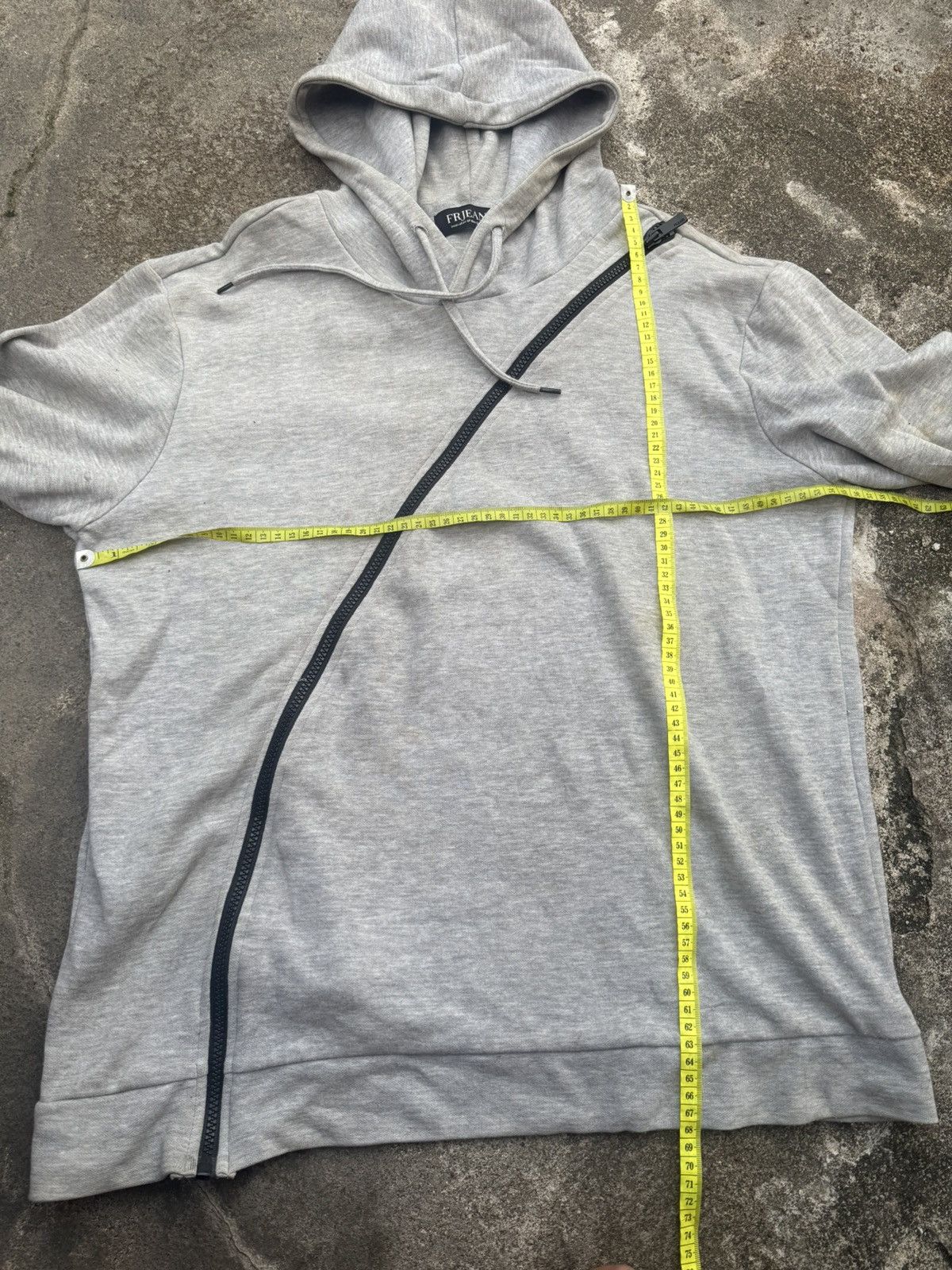 Le Grande Bleu (L.G.B.) Layared Hoodie Astmmetrical Zipper Hoodie Japanese Tbjeans Size US L / EU 52-54 / 3 - 6 Thumbnail