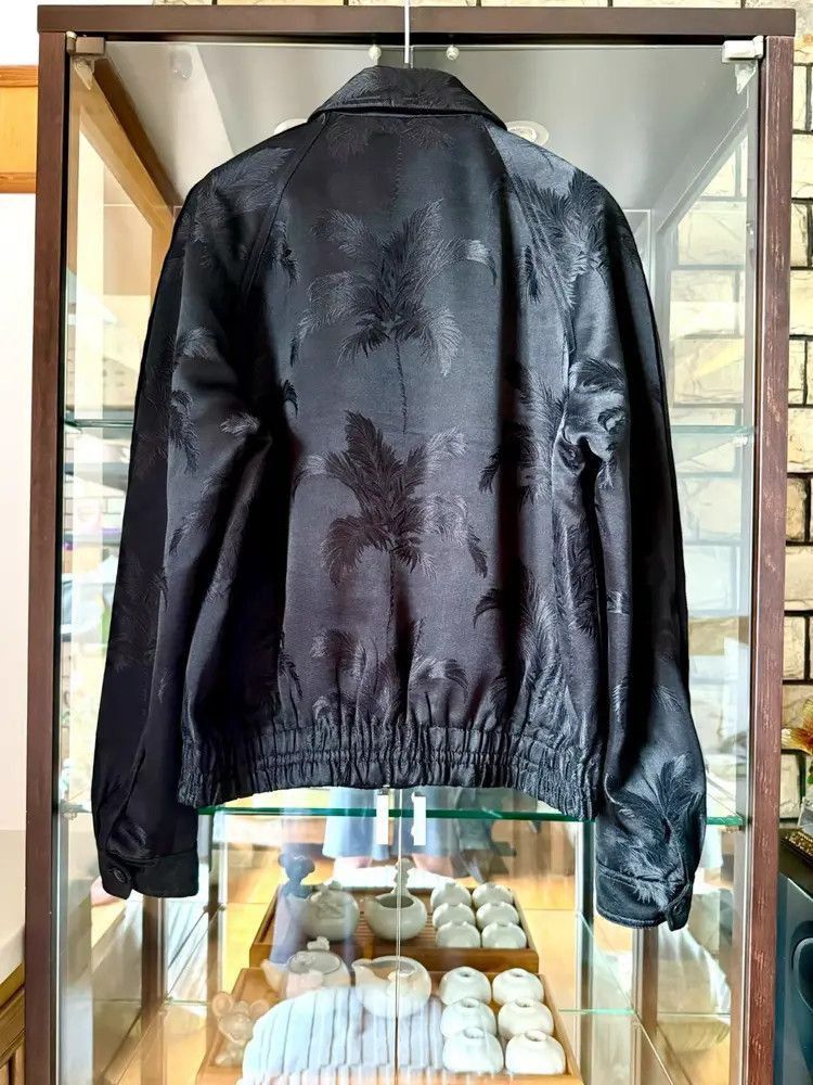 Sz 48 Saint Laurent Paris 21SS Runway Palm Tree Jacket-2507