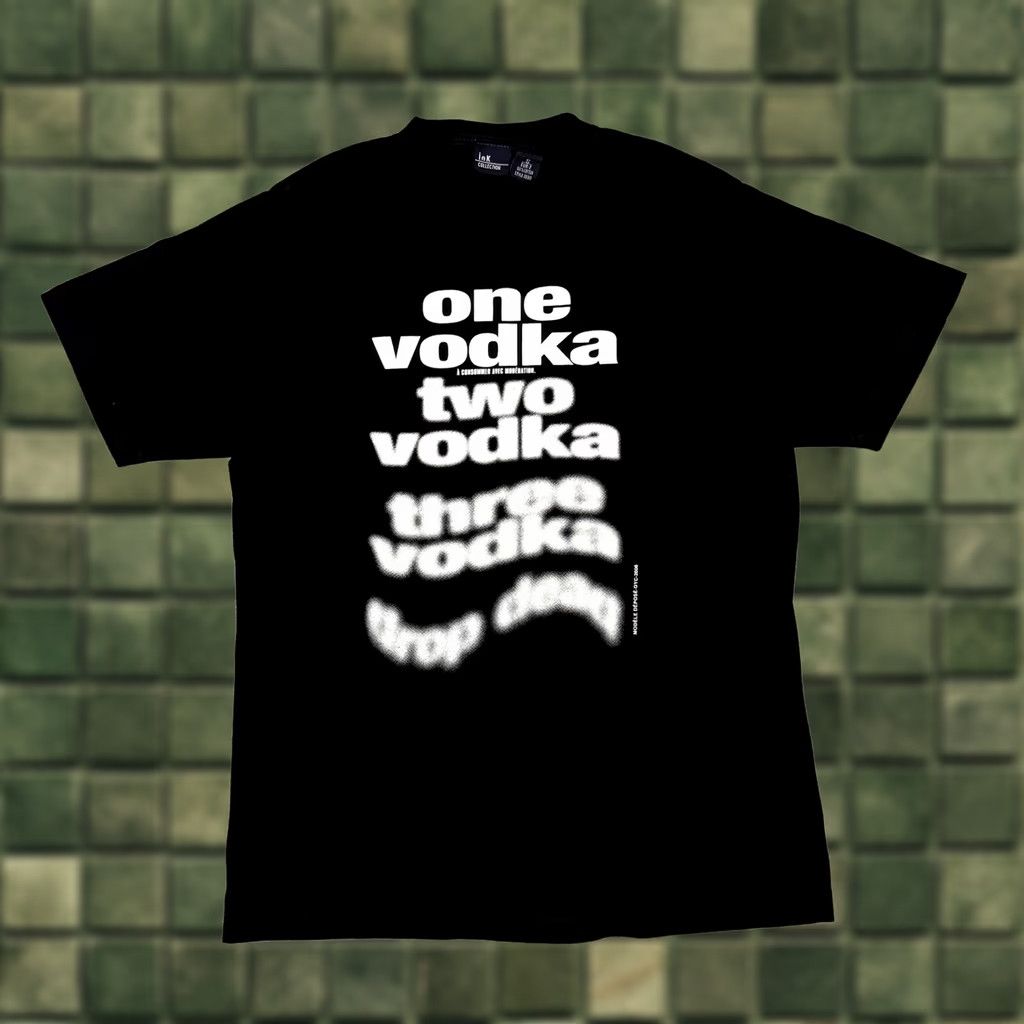 Vintage VINTAGE Ink Collection T-Shirt Mens S Black 2006 Humor One Vodka, Two Vodka, Three Vodka Size US S / EU 44-46 / 1 - 1 Thumbnail
