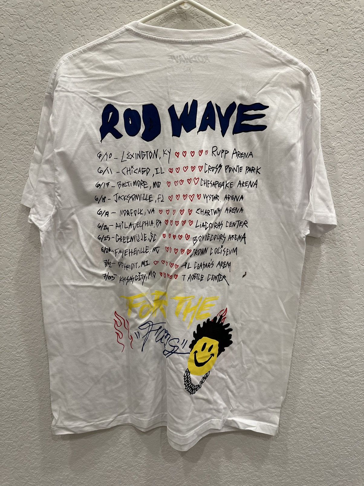 Other Rod Wave “For the Fans” Tour Tee Size US XL / EU 56 / 4 - 2 Thumbnail