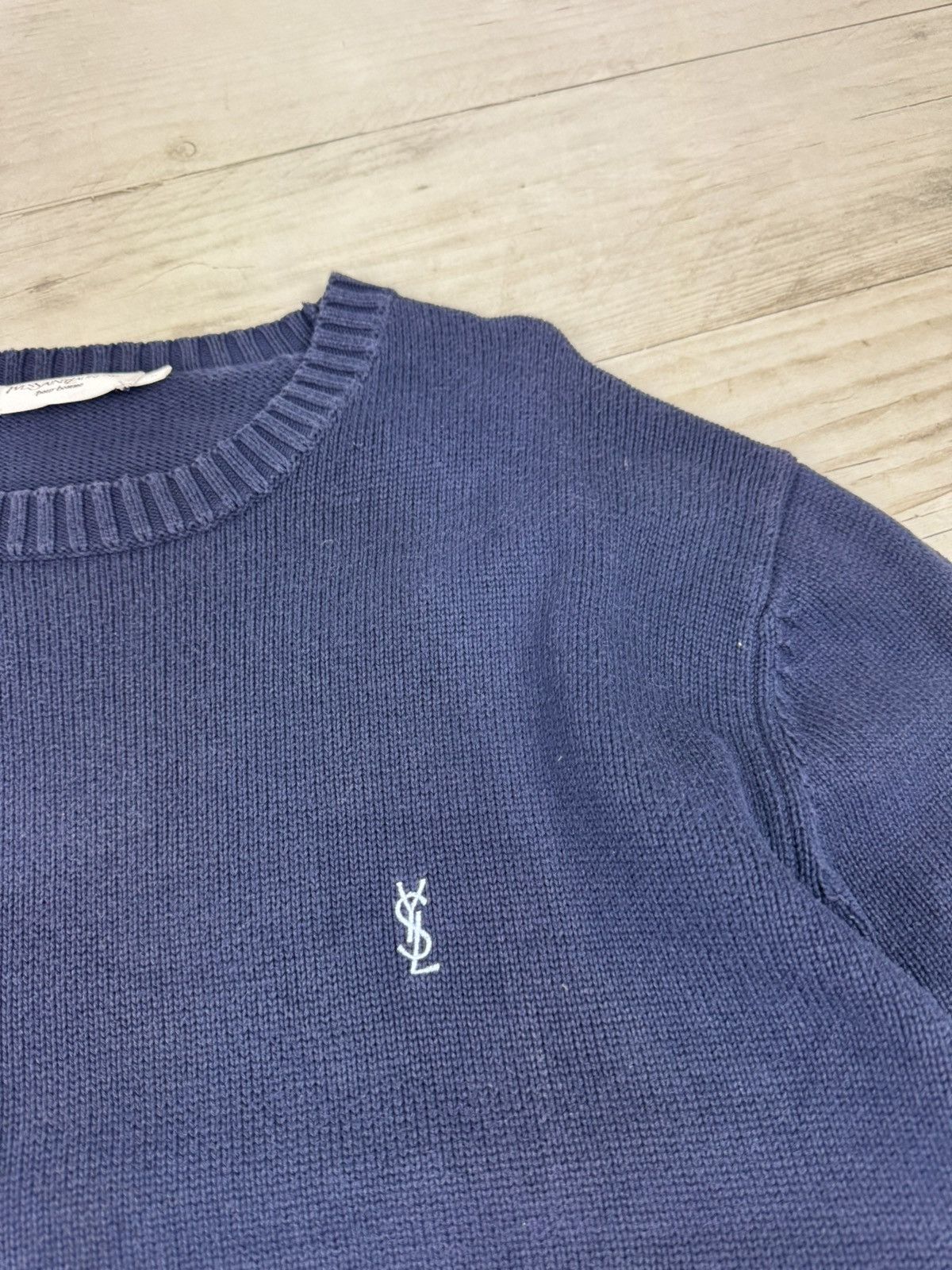 Yves Saint Laurent Vintage Yves Saint Laurent Knit Sweater YSL Logo Size US S / EU 44-46 / 1 - 6 Thumbnail