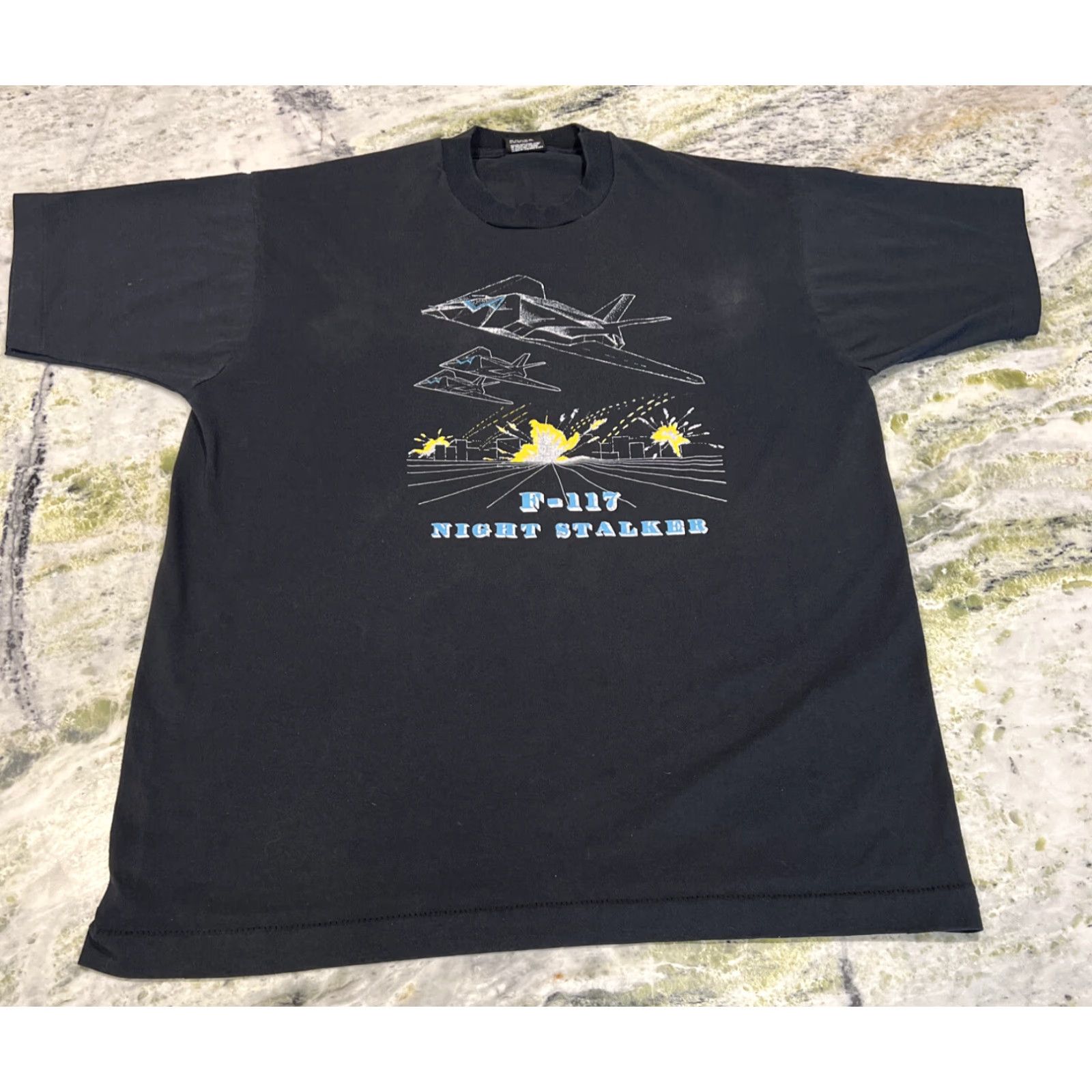 Vintage VINTAGE F-117 Night Stalker T Shirt XL Short Sleeve Cotton 1990s Graphic Mens XL Size US XL / EU 56 / 4 - 3 Thumbnail