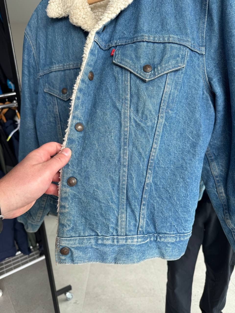 Levi's levis vintage 90'S Sherpa denim jacket Made in USA Size US S / EU 44-46 / 1 - 10 Thumbnail