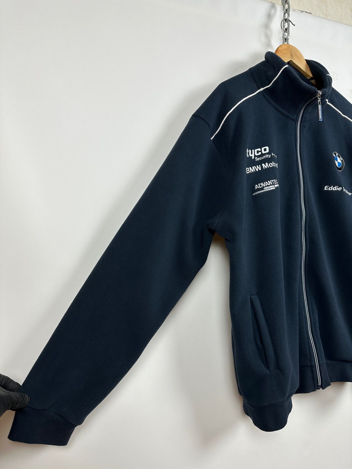 BMW Vintage BMW Tyco Motorrad Racing Fleece Jacket Size US XL / EU 56 / 4 - 11 Thumbnail