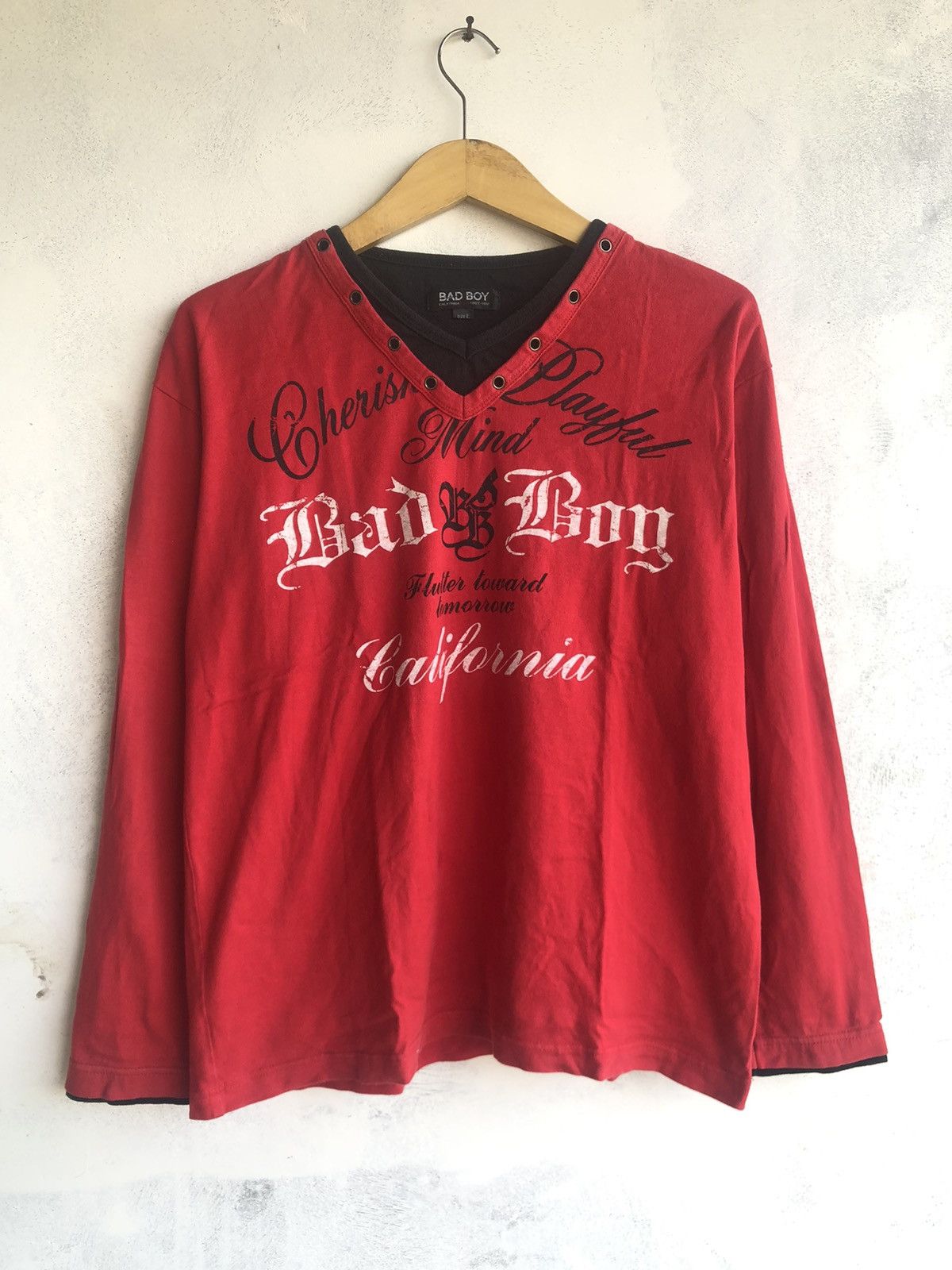 Hysteric Glamour POEM STUDDED DOUBLE LAYER BAD BOY LONGSLEEVE ROCK PUNK STYLE Size US L / EU 52-54 / 3 - 1 Thumbnail