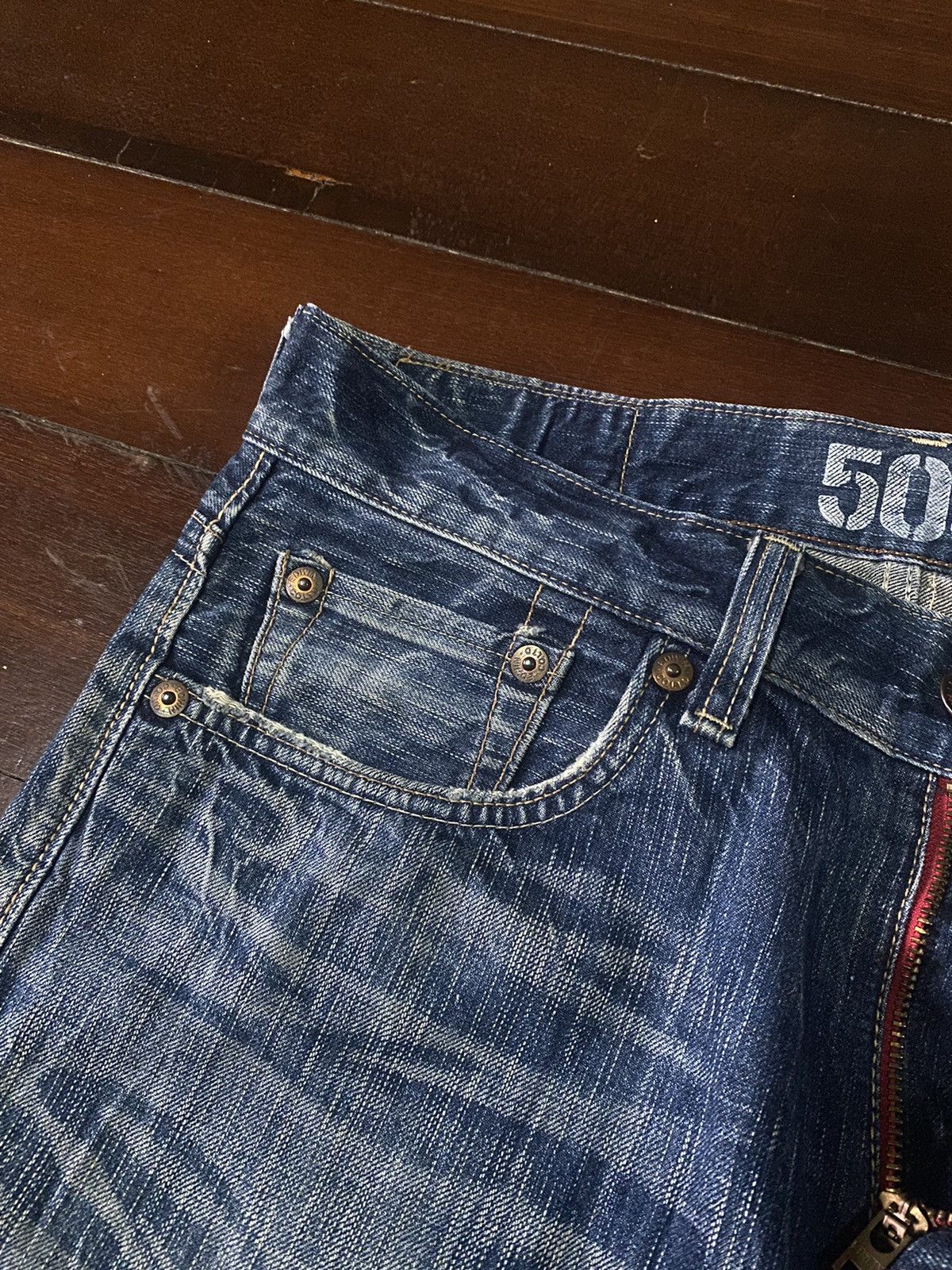 If Six Was Nine EDWIN 503 BLUE TRIP FLARE BOOTCUT DENIM Size US 36 / EU 52 - 12 Thumbnail