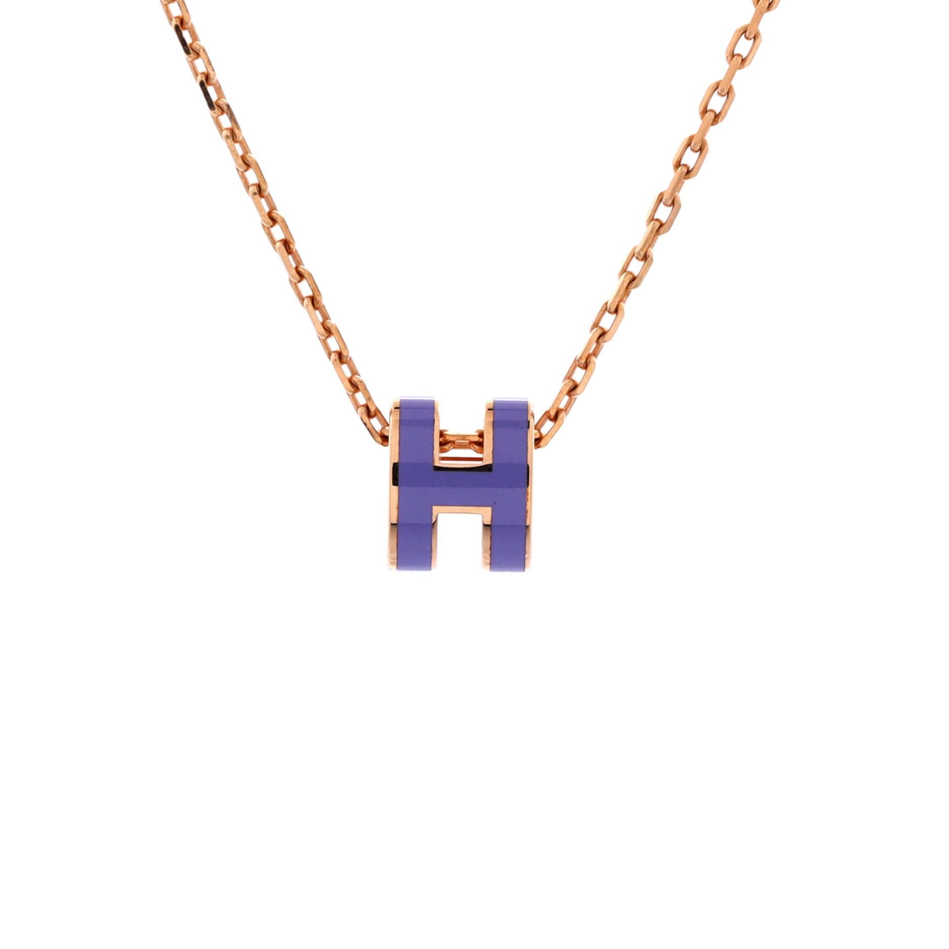 Pop H Pendant Chain Necklace