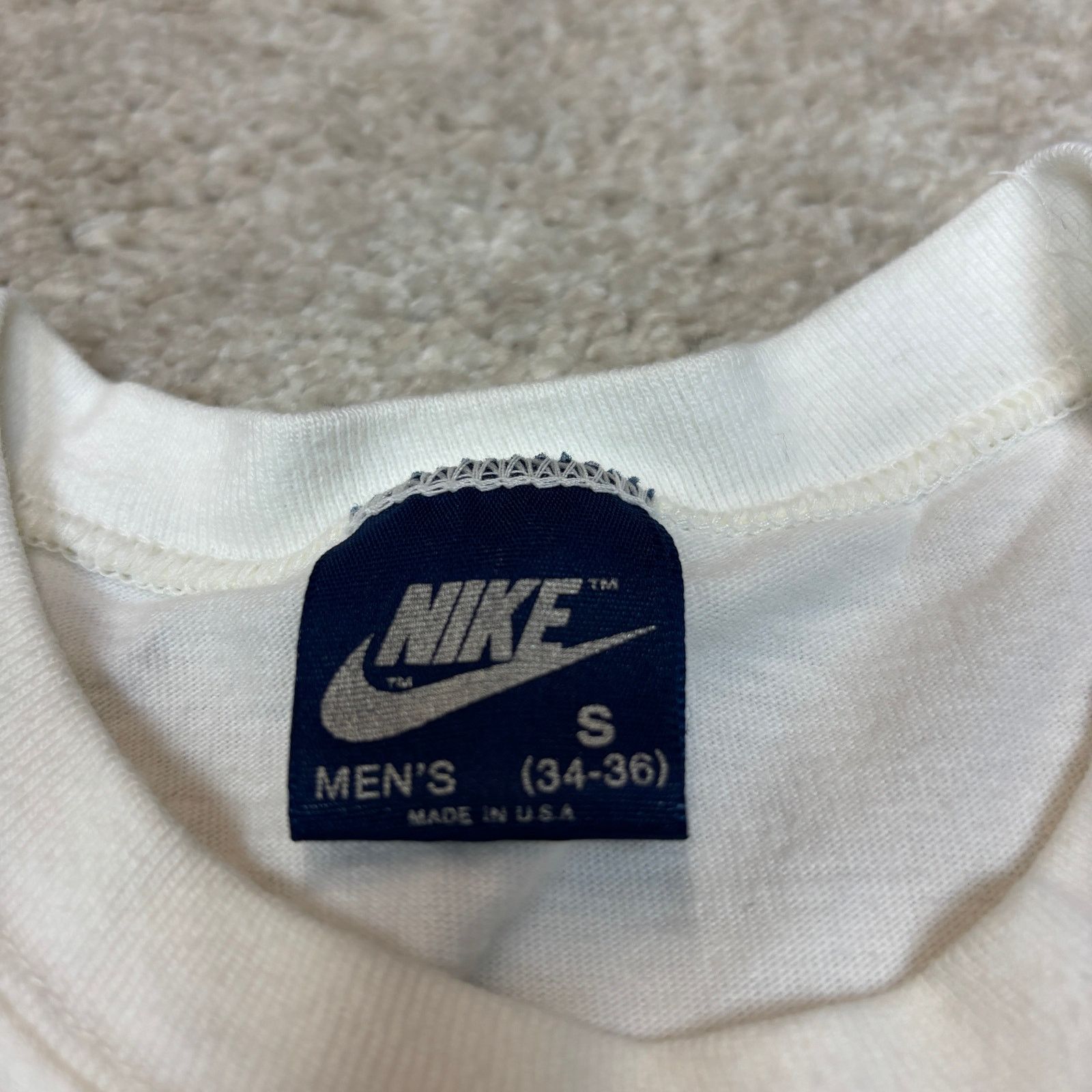 Vintage 80s Nike McEnroe T Shirt Men's Small Tennis Court