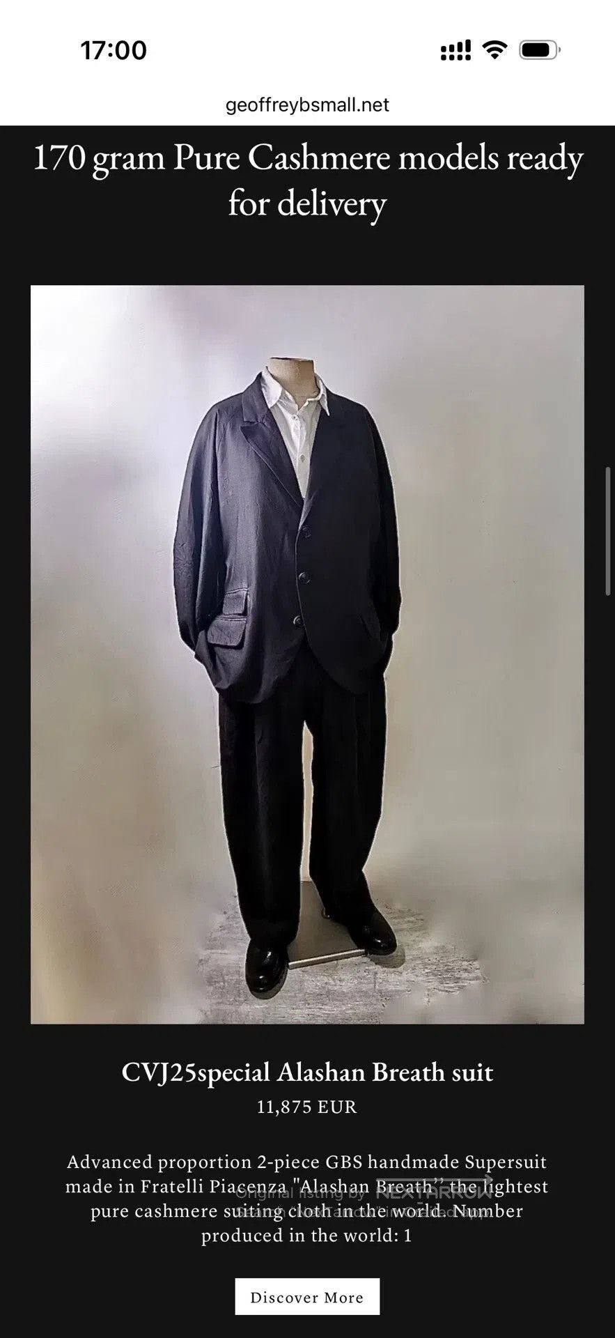 Geoffrey B. Small indigo striped vintage suspenders pants. Size US M / EU 48-50 / 2 - 9 Thumbnail
