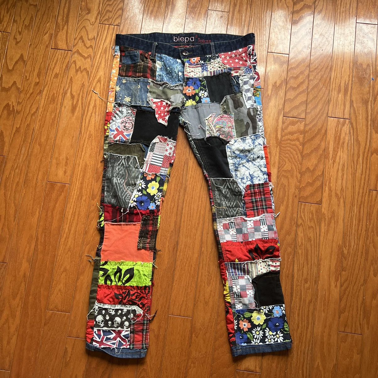 Hypebeast × Japanese Brand × Vintage Vintage Patchwork Kapital Style Denim Biepa Size US 36 / EU 52 - 1 Thumbnail