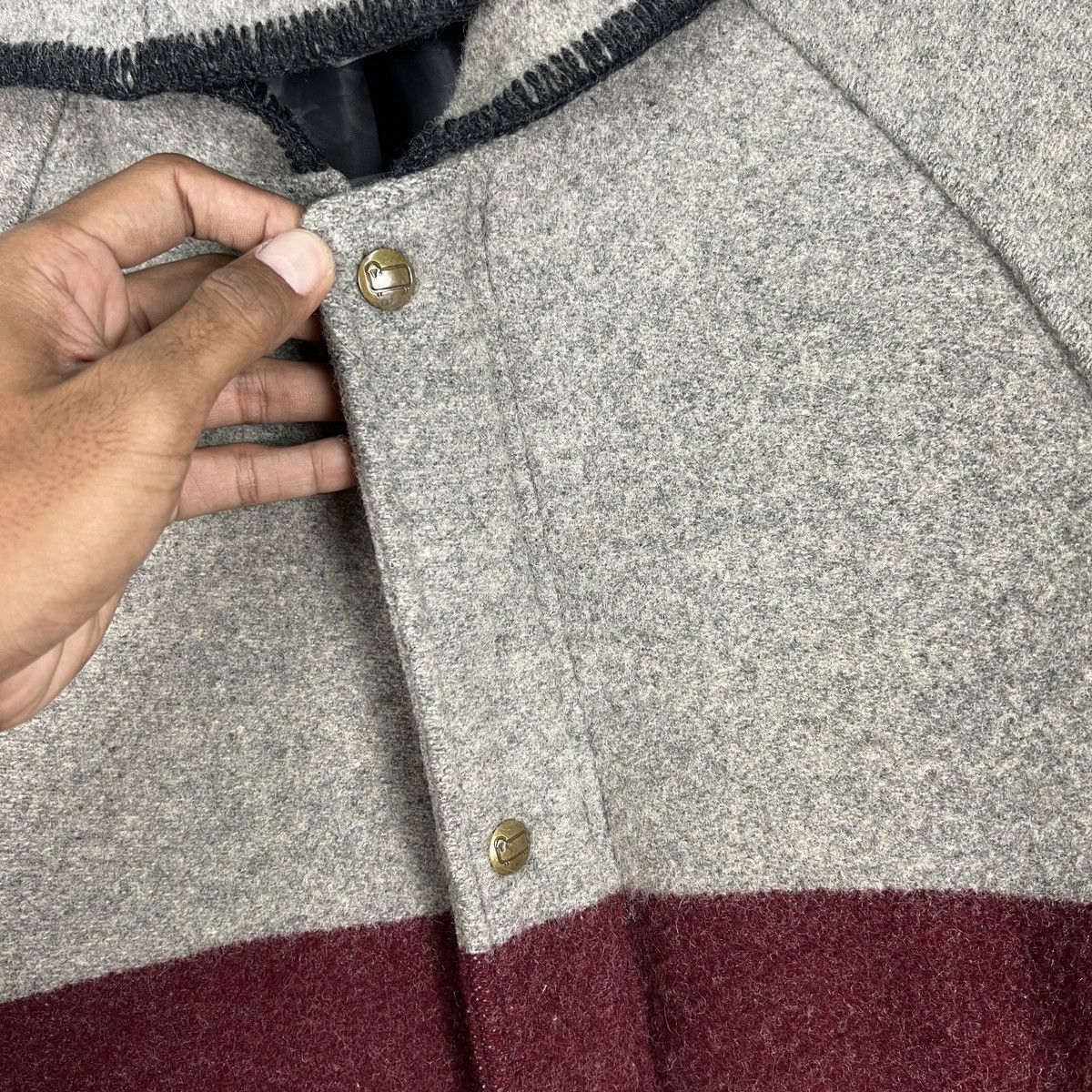 Woolrich Woolen Mills 🔥 VINTAGE WOOLRICH WOOL HOODIE JACKET Size US S / EU 44-46 / 1 - 14 Thumbnail