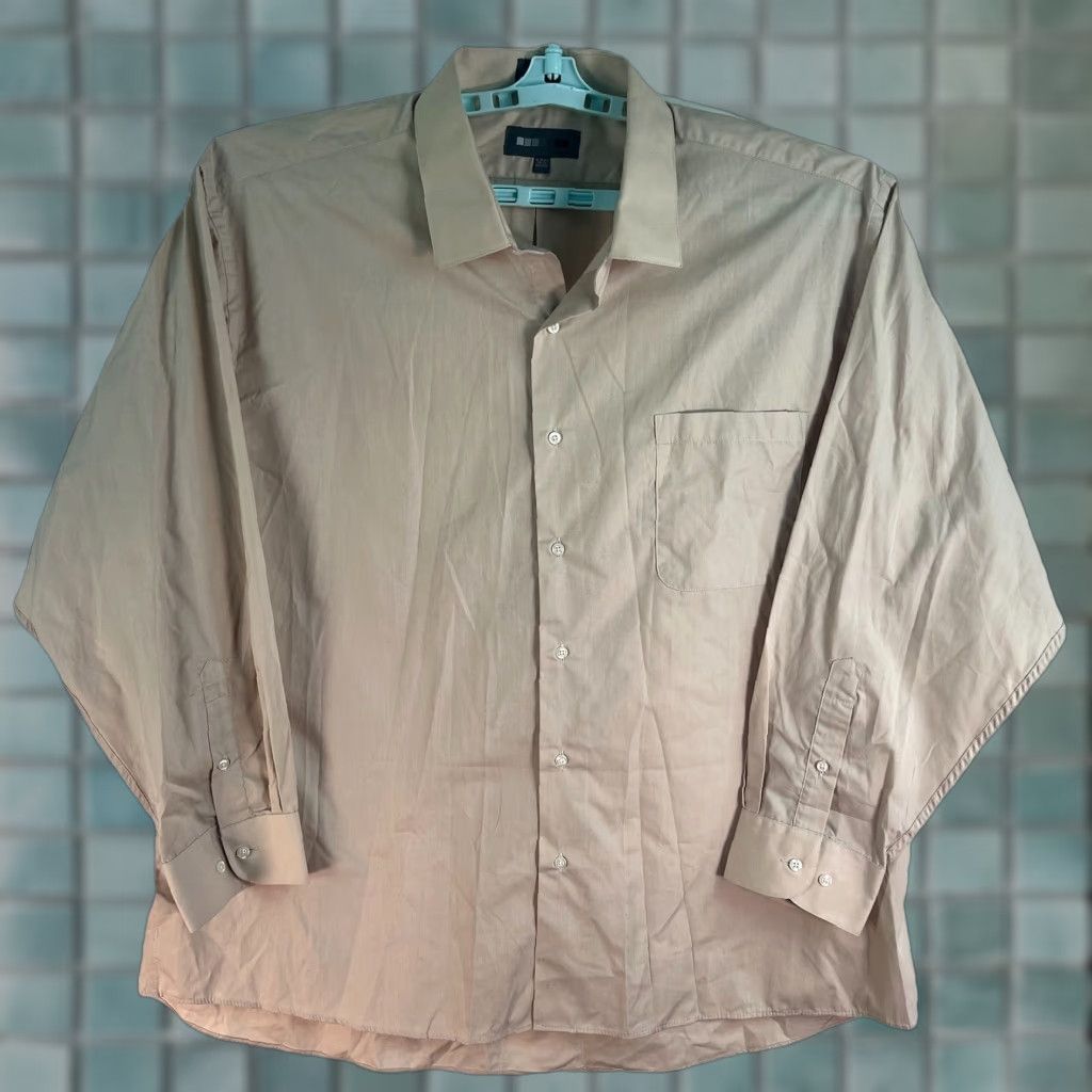Joe Browns Browns Button-Up Shirt Men’s 2XL Long Sleeve Cotton/Poly Tan Brown 100% GENUINE Classic Pockets Mens Size 2XL Button-Up Shirt Size US XXL / EU 58 / 5 - 1 Thumbnail