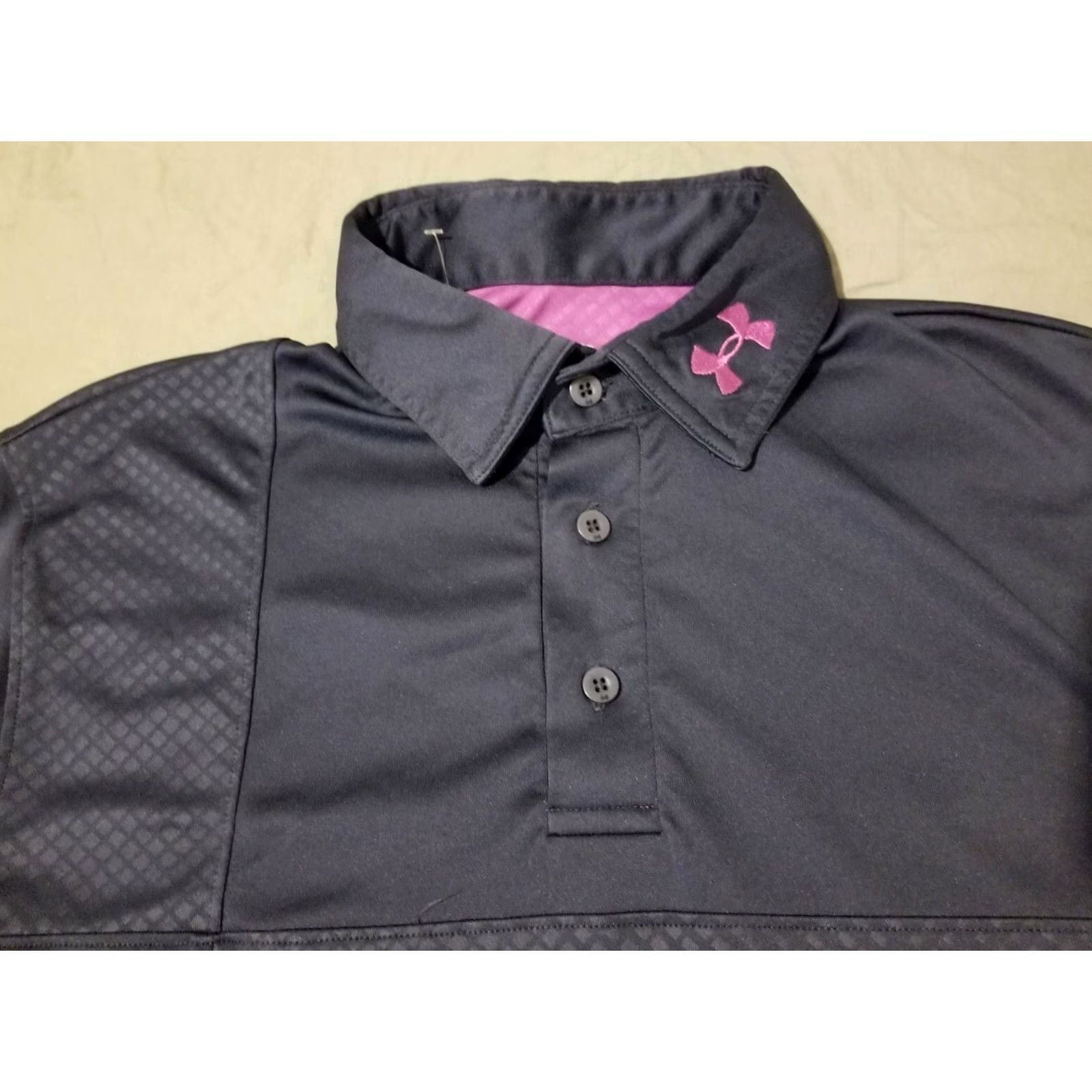 Under Armour Under Armour Polo Shirt Mens S Small Navy Blue Athletic Gym Workout Shirt Size US S / EU 44-46 / 1 - 2 Thumbnail