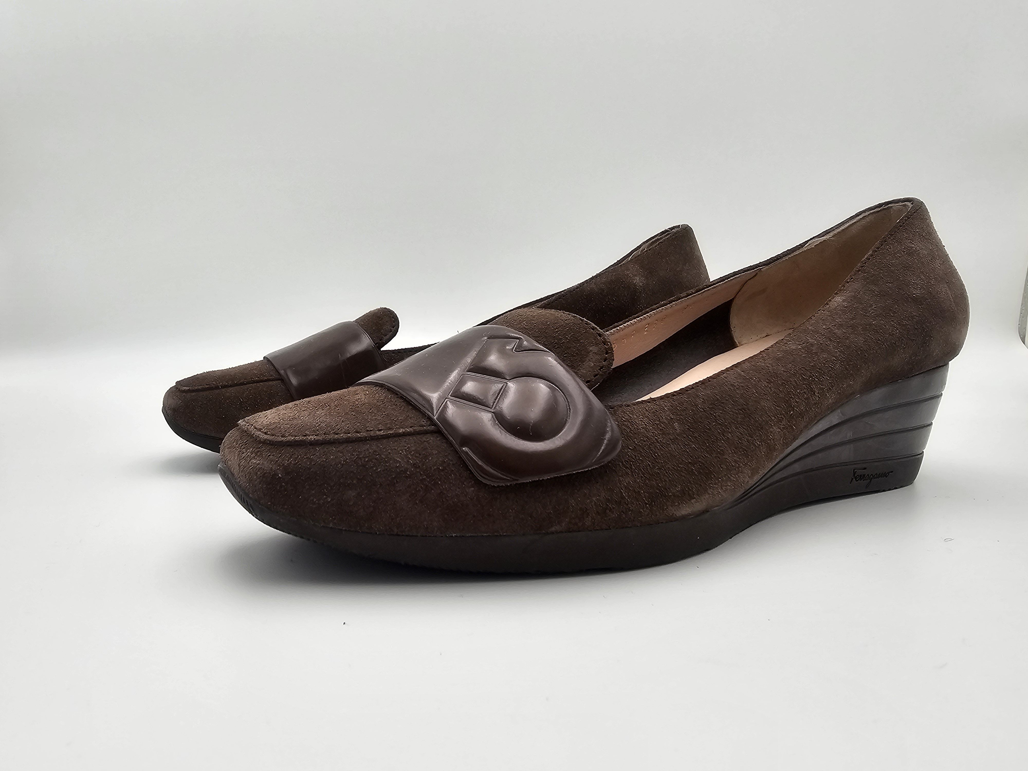 Salvatore Ferragamo Salvatore Ferragamo Brown Suede Ballet Flats US 8.5 IT 39 Size US 8.5 / IT 38.5 - 2 Thumbnail