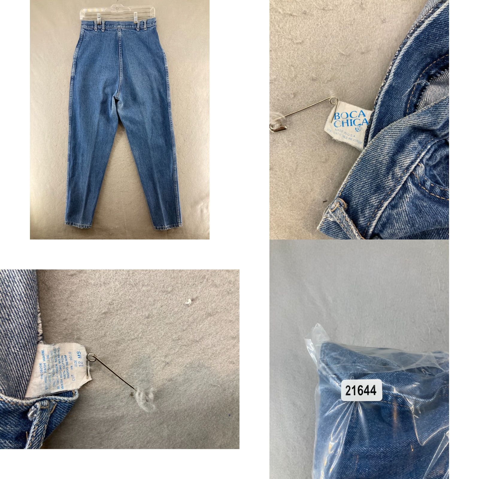 Vintage Boca Chica Womens Jeans 12 MIS USA MADE Pleated Hi Rise Mom Vintage Size 34" / US 12 / IT 48 - 8 Thumbnail
