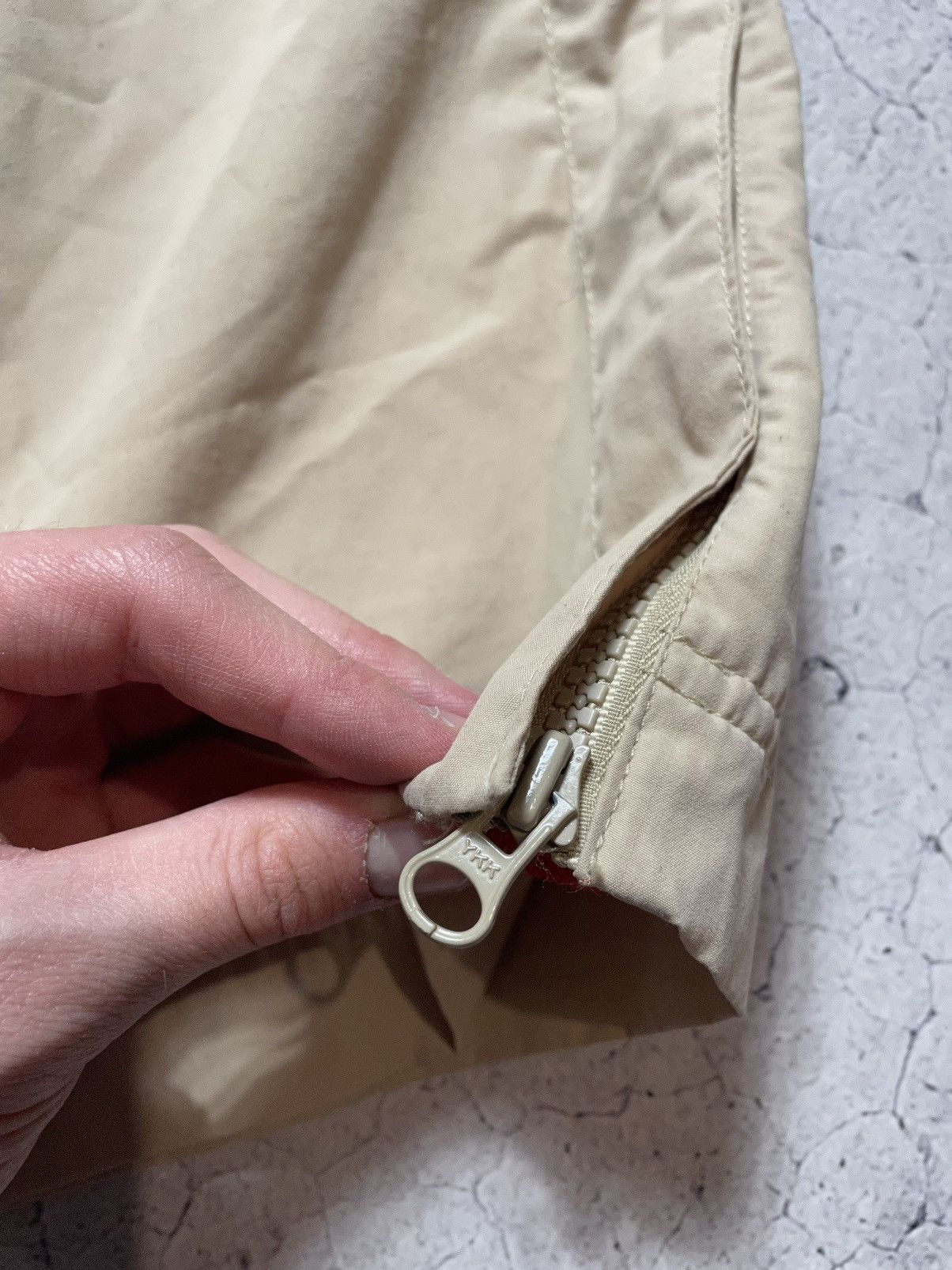 Nike Vintage Nike Cream Track Pants Nylon Drill Y2K style Swoosh Size US 36 / EU 52 - 5 Thumbnail