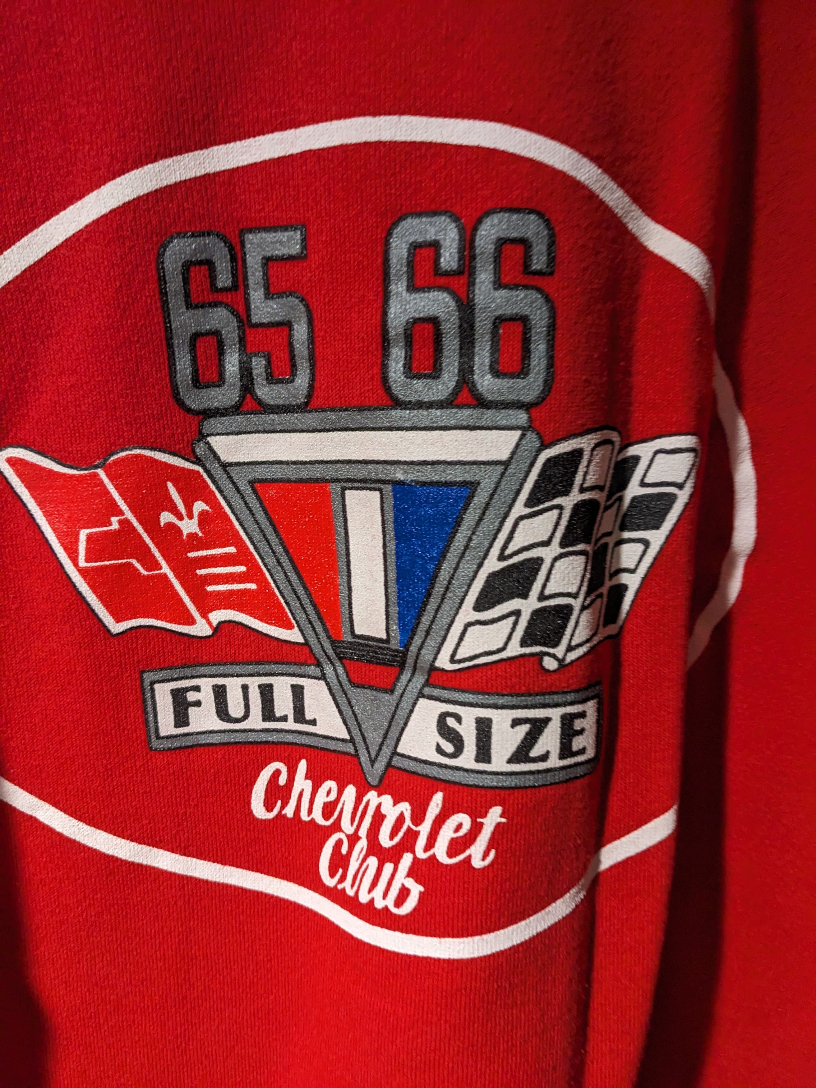 Chevrolet × Vintage Vintage Chevy Club Full Size Red Medium Sweatshirt Size US M / EU 48-50 / 2 - 11 Thumbnail