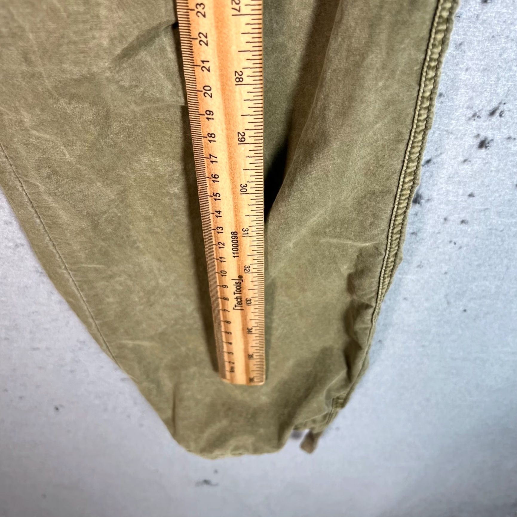Vintage Standard Cloth Mens Cargo Pants Small Olive Cotton Blend Drawstring Flat Front Tapered Casual Pants Mens Size US 29 - 7 Thumbnail