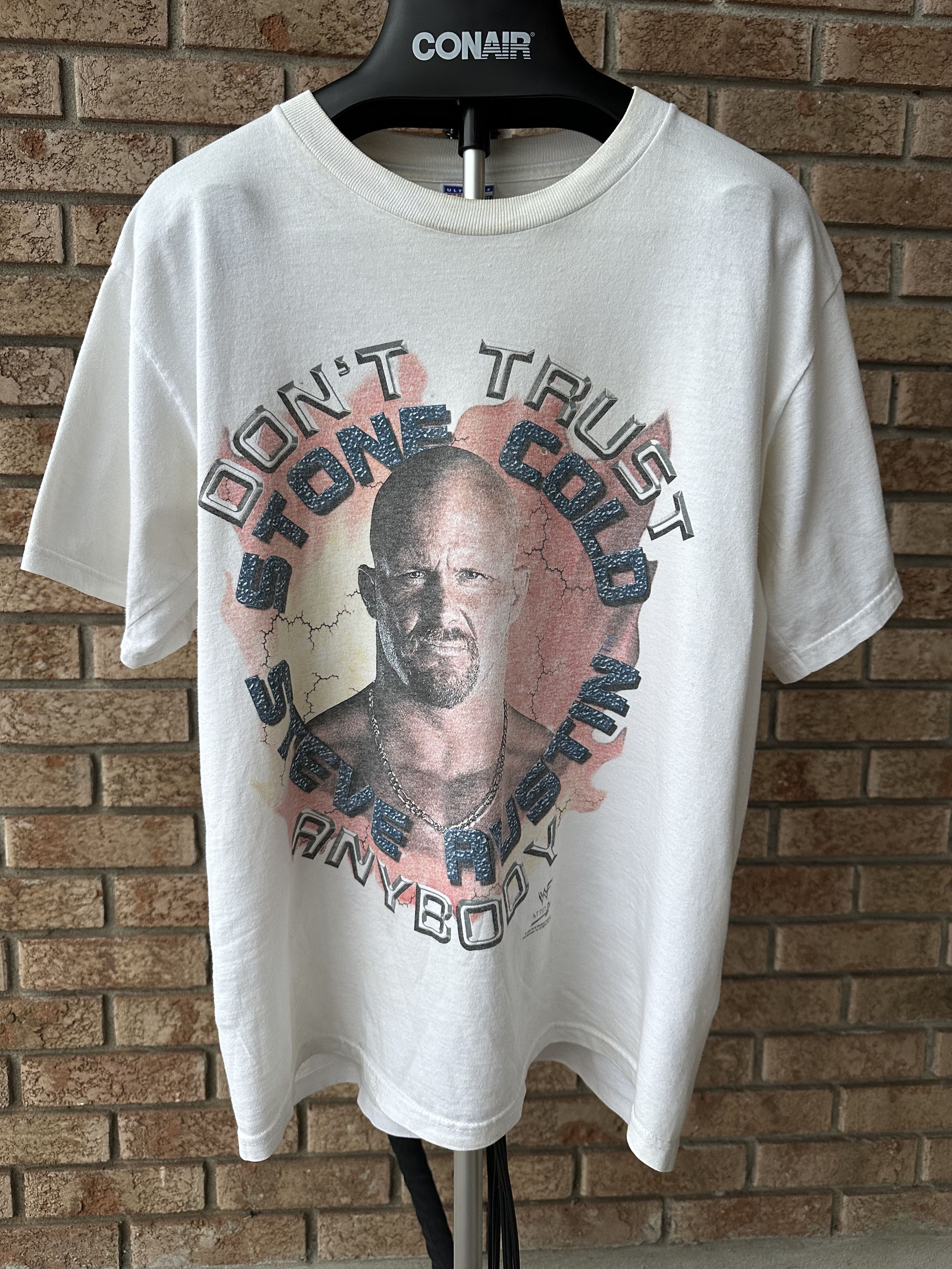 WWF 1999 Stone Cold "Don't Trust Anybody" Tee Size US L / EU 52-54 / 3 - 1 Thumbnail