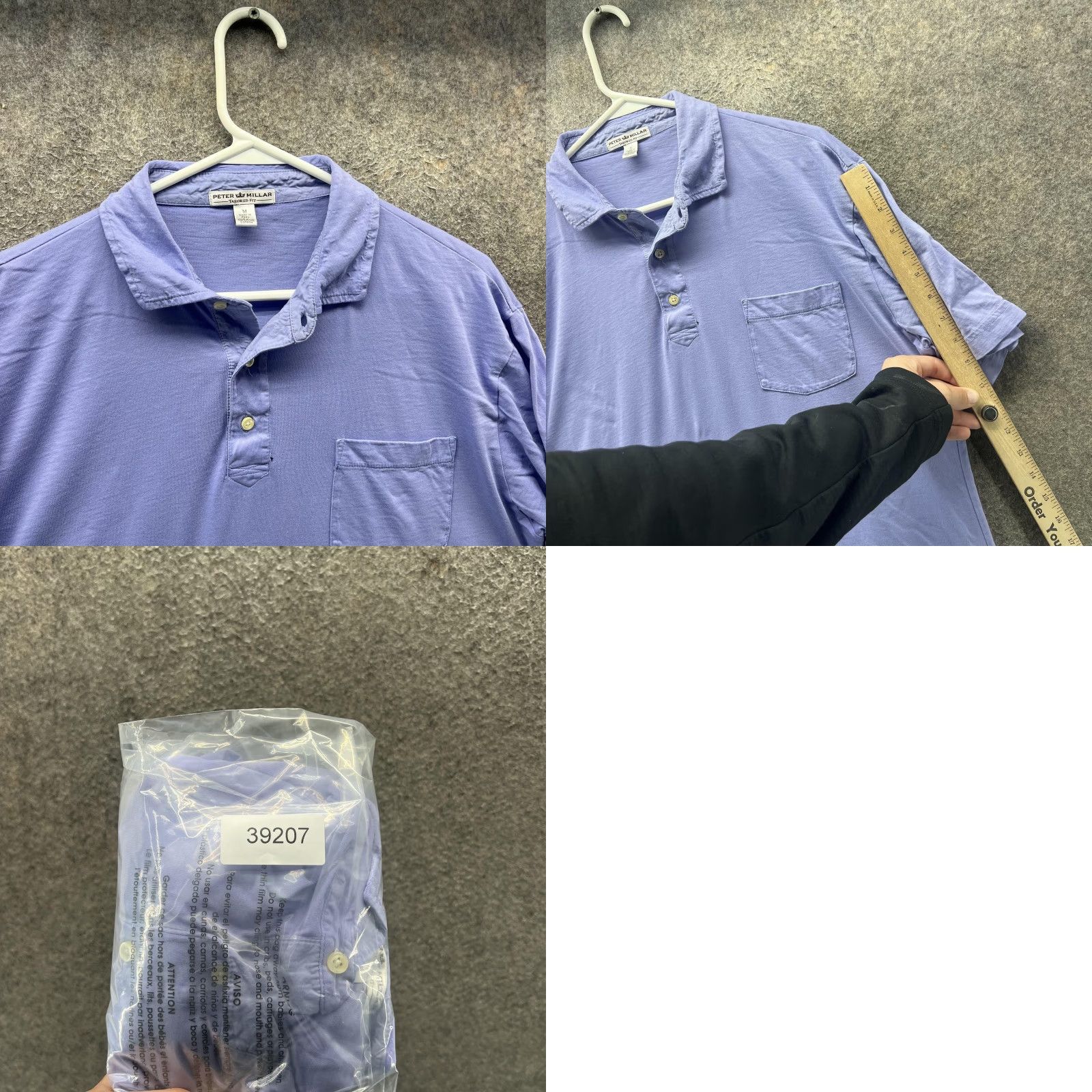 Peter Millar Peter Millar Polo Shirt Mens M Blue Pima Cotton Pocket Tailored Fit Casual Shirt Mens Size US M / EU 48-50 / 2 - 8 Thumbnail