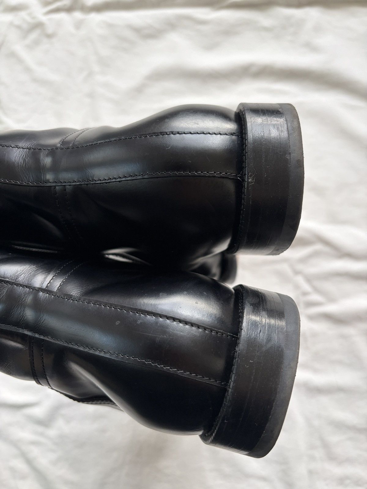 Dries Van Noten Dries Van Noten Black Leather Boots Size US 8 / EU 41 - 9 Thumbnail