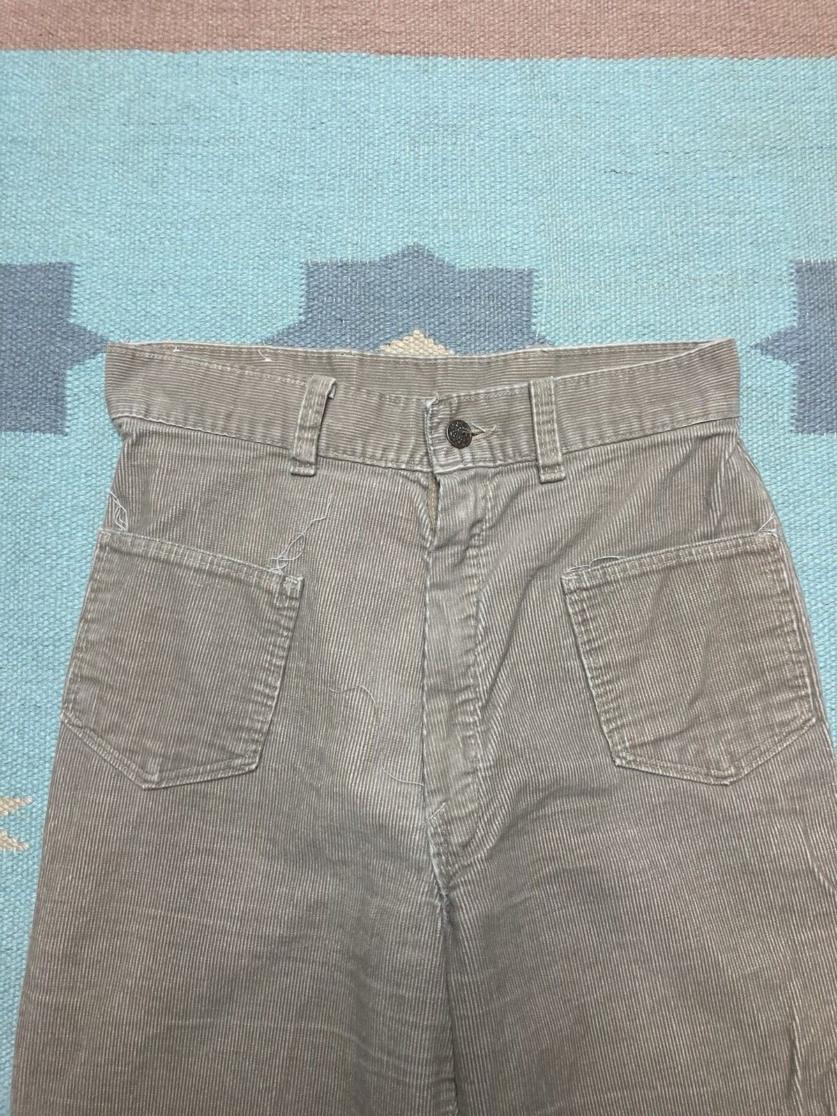 Vintage 70s corduroy pants elephant flare bell Big Yank hippie 28x31 Size US 28 / EU 44 - 3 Thumbnail