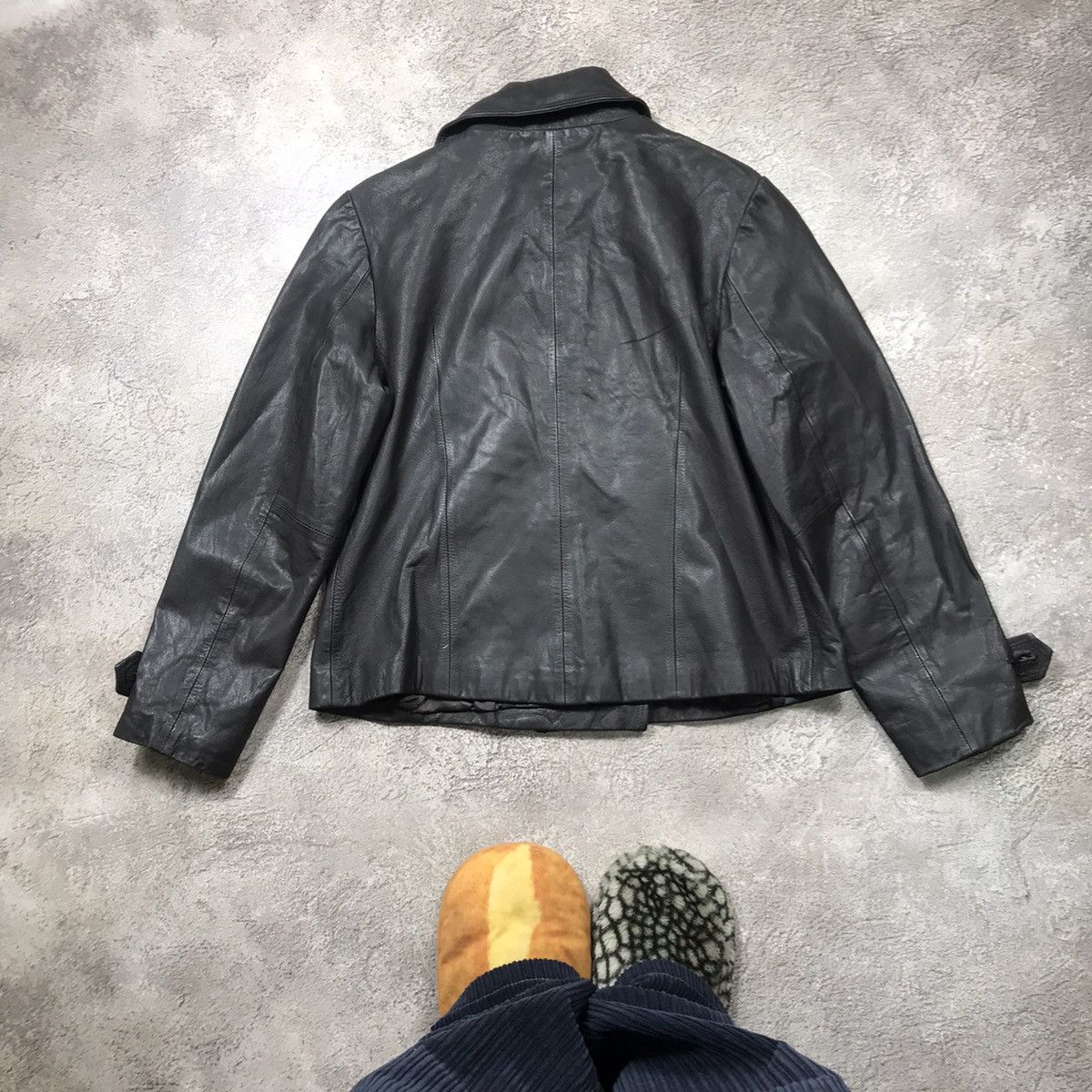 Vintage Vintage 90s Faded Black Double Breasted Jacket Streetwear M Size M / US 6-8 / IT 42-44 - 6 Thumbnail