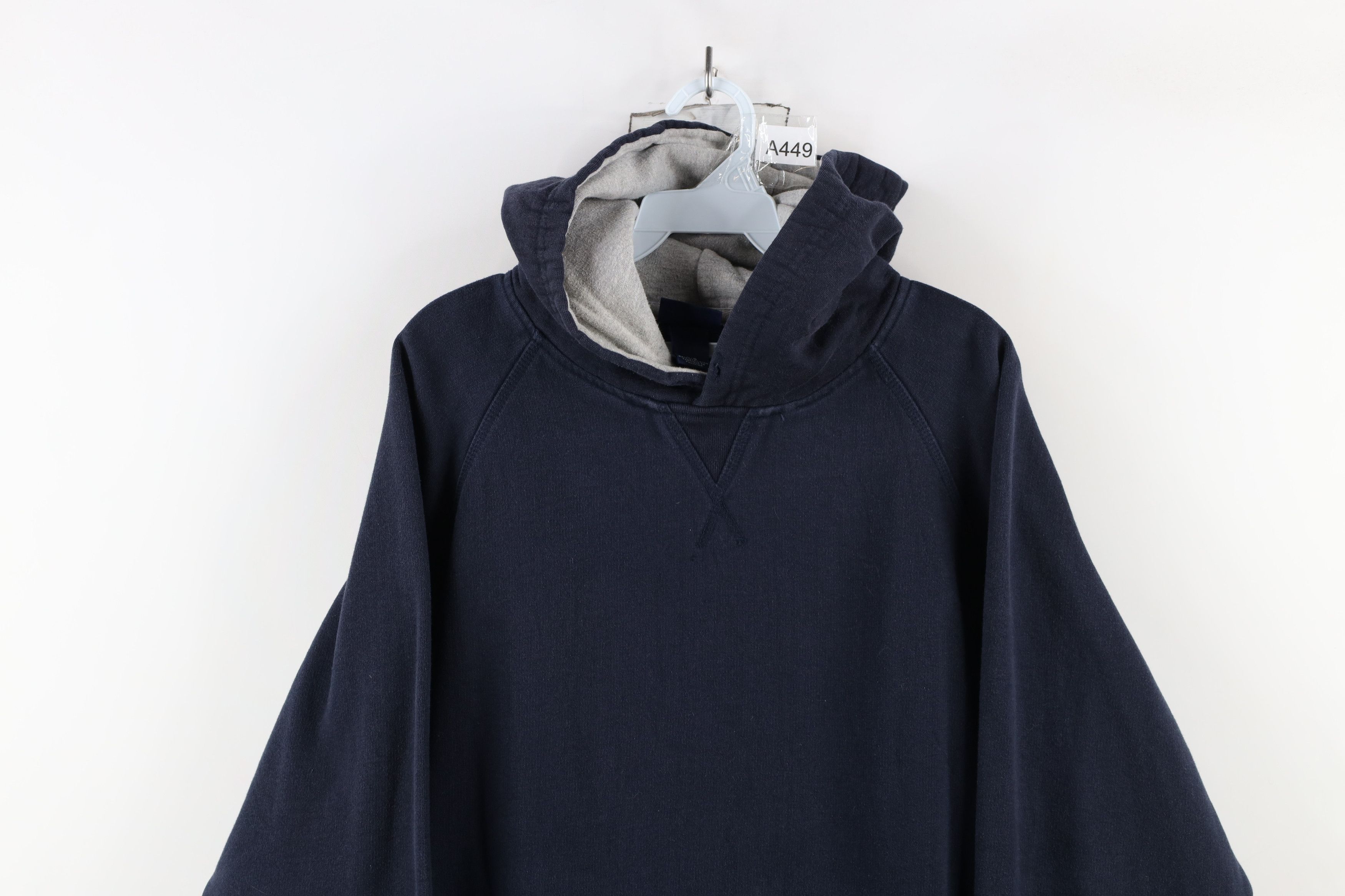 Vintage Vintage 90s Streetwear Heavyweight Hoodie Sweatshirt Blue Size US L / EU 52-54 / 3 - 2 Thumbnail