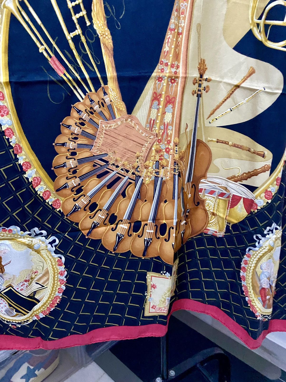 Hermes Rare Hermes Carre 90 "Wolfgang Amadeus Mozart" Silk Scarf Size ONE SIZE - 9 Thumbnail