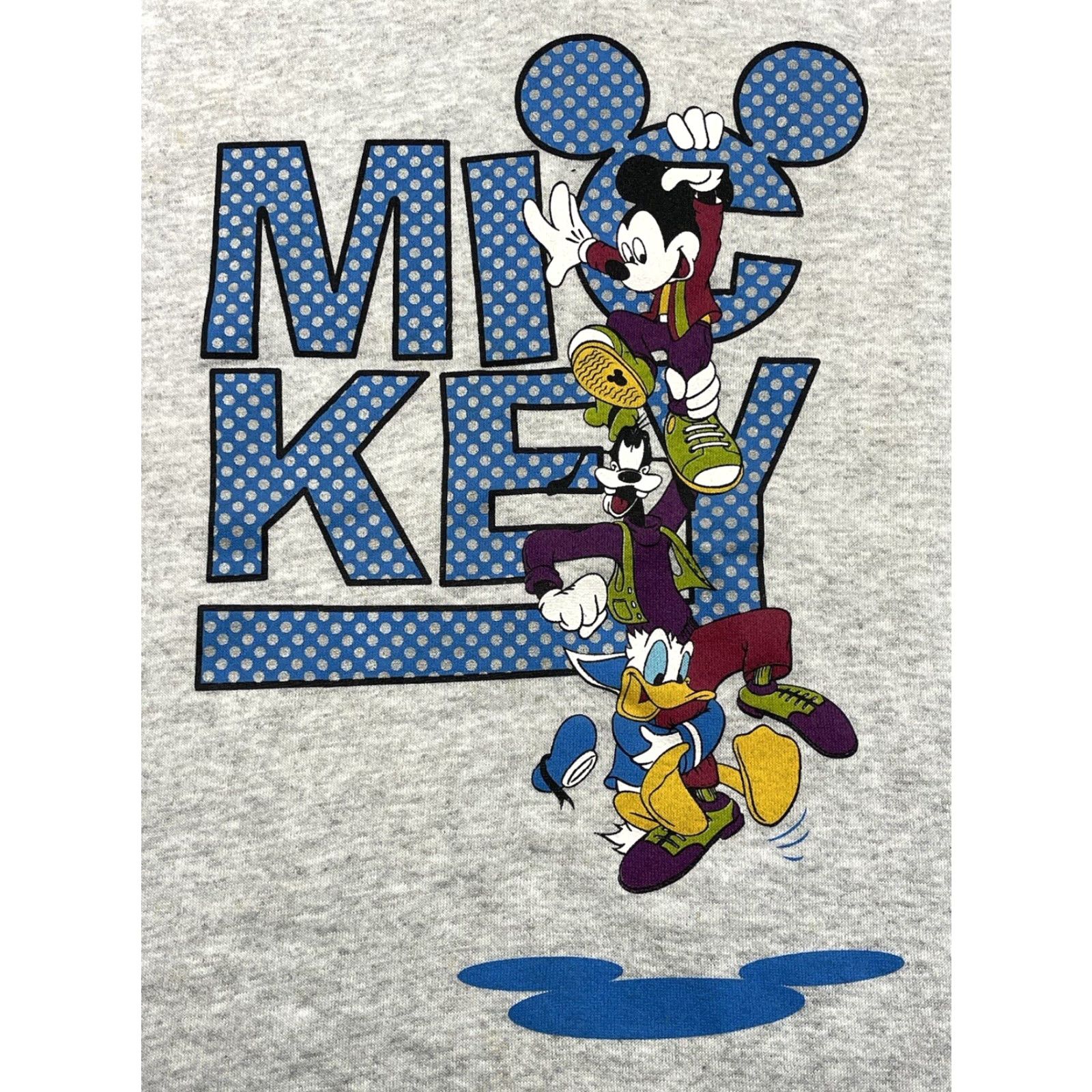 Vintage VINTAGE Disney Crewneck Sweatshirt XL Gray Mickey Mouse Donald Duck Goofy 90s Mens Size US XL / EU 56 / 4 - 2 Thumbnail