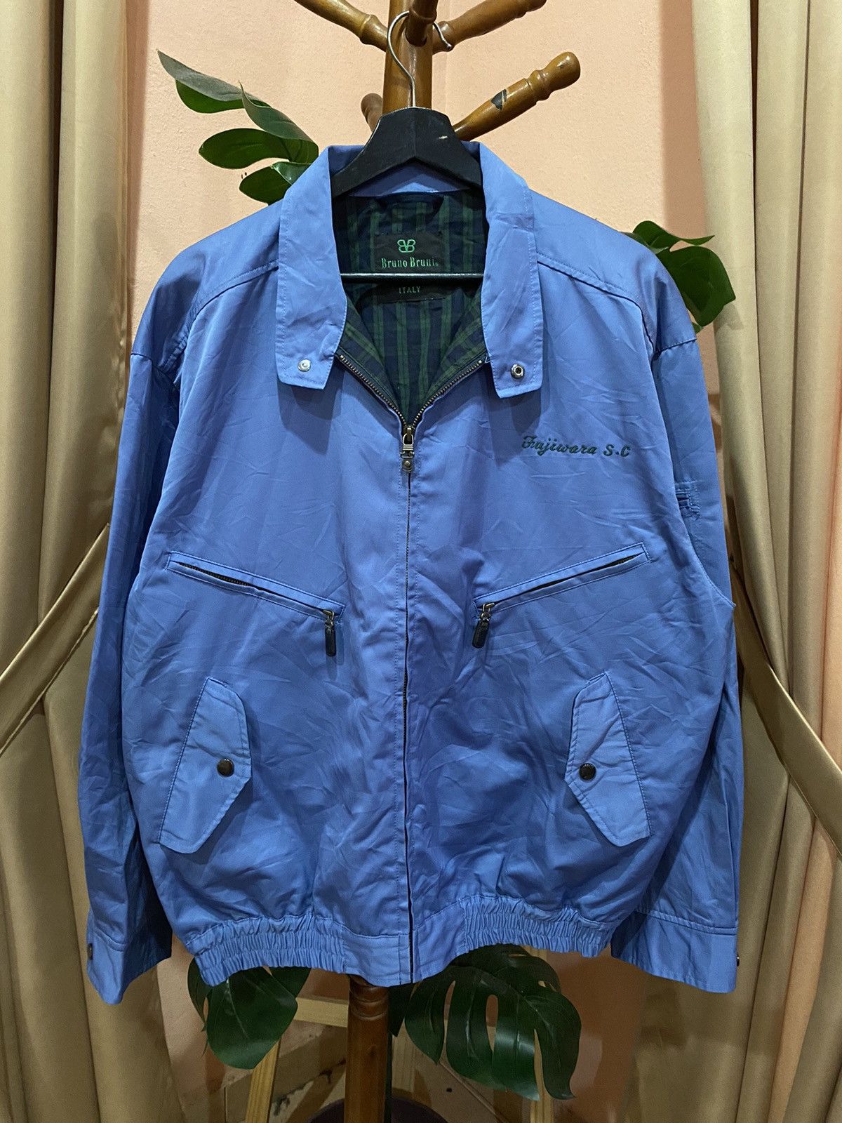 Vintage Vintage Bruno Bruni Blue Jacket Italian Heritage and Style Size US L / EU 52-54 / 3 - 1 Thumbnail