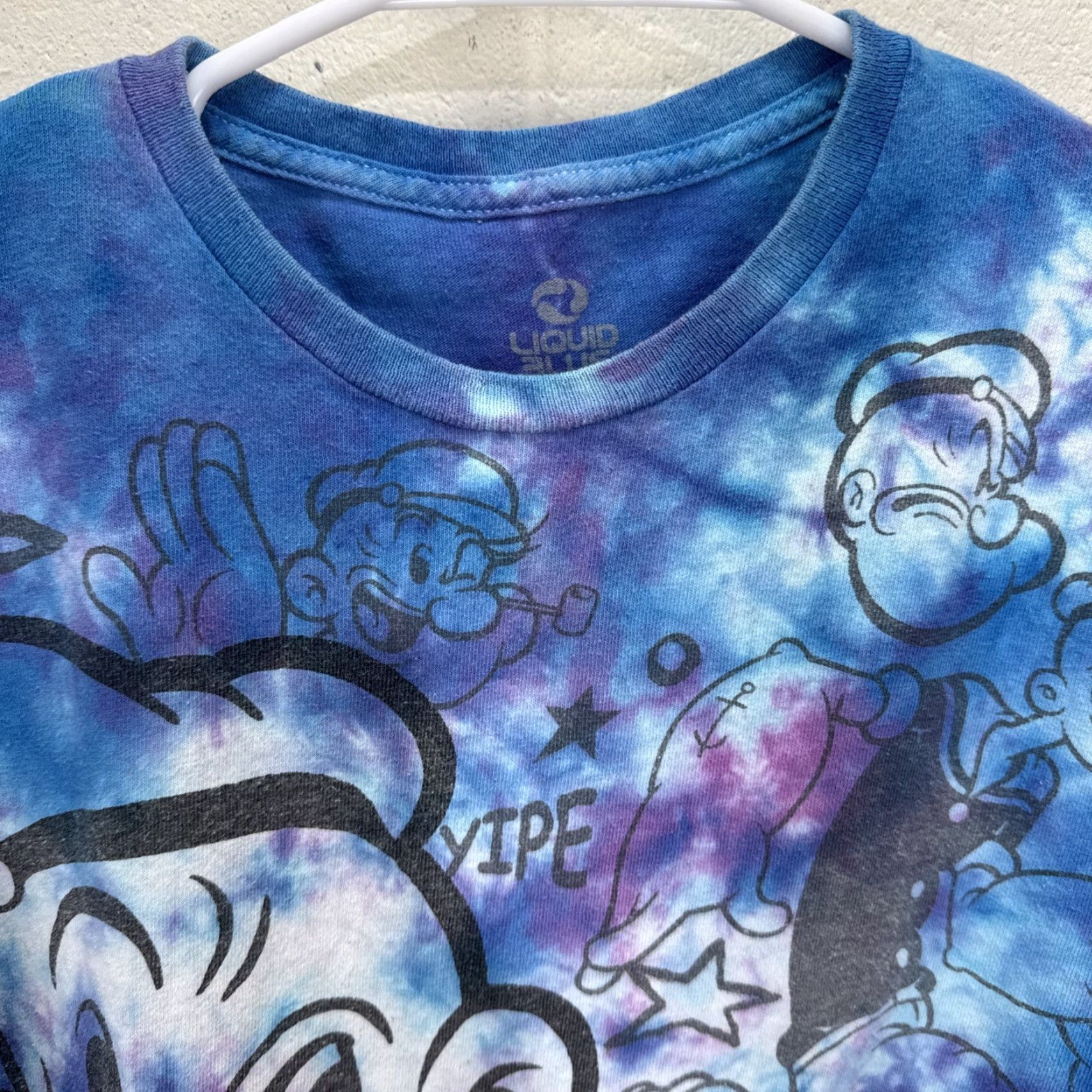 Liquid Blue Liquid Blue Popeye The Great Gazookus Short Sleeve Tie Dye T Shirt Large Multicolor Mens Size US L / EU 52-54 / 3 - 3 Thumbnail